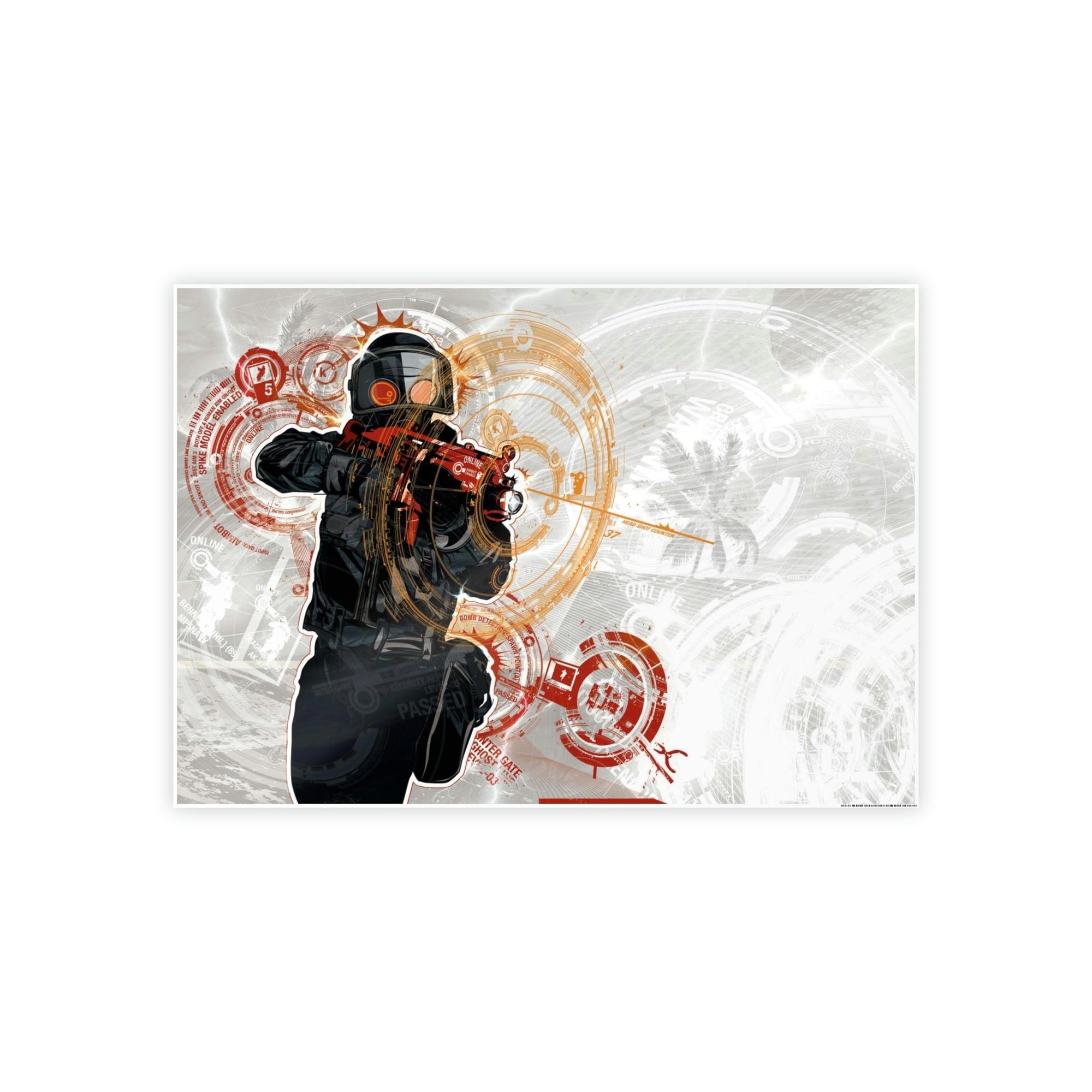Counter Strike Virtual Warfare: Thrilling Counter Strike Scene in Framed Canvas & Poster