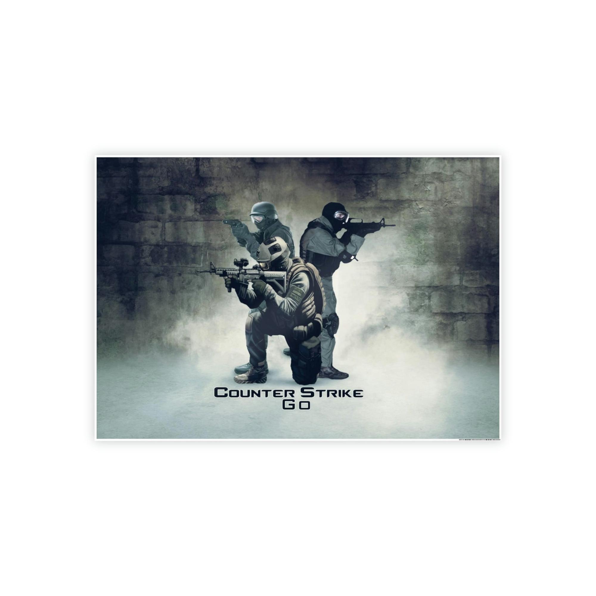 Counter Strike Counter Strike: Captivating Wall Art on Natural Canvas & Poster