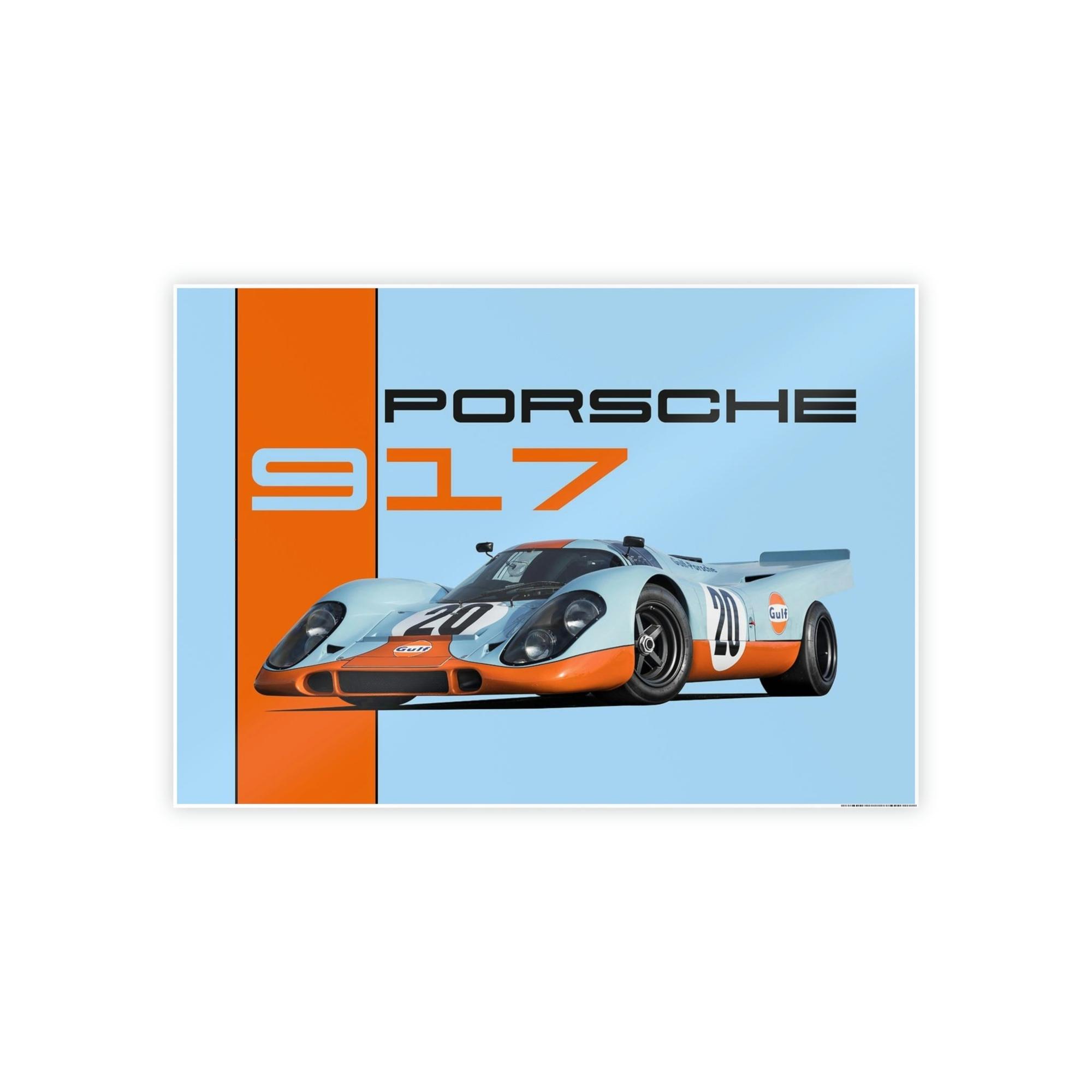 Porsche Speed and Style: Artistic Canvas Print of a Porsche Racing Car