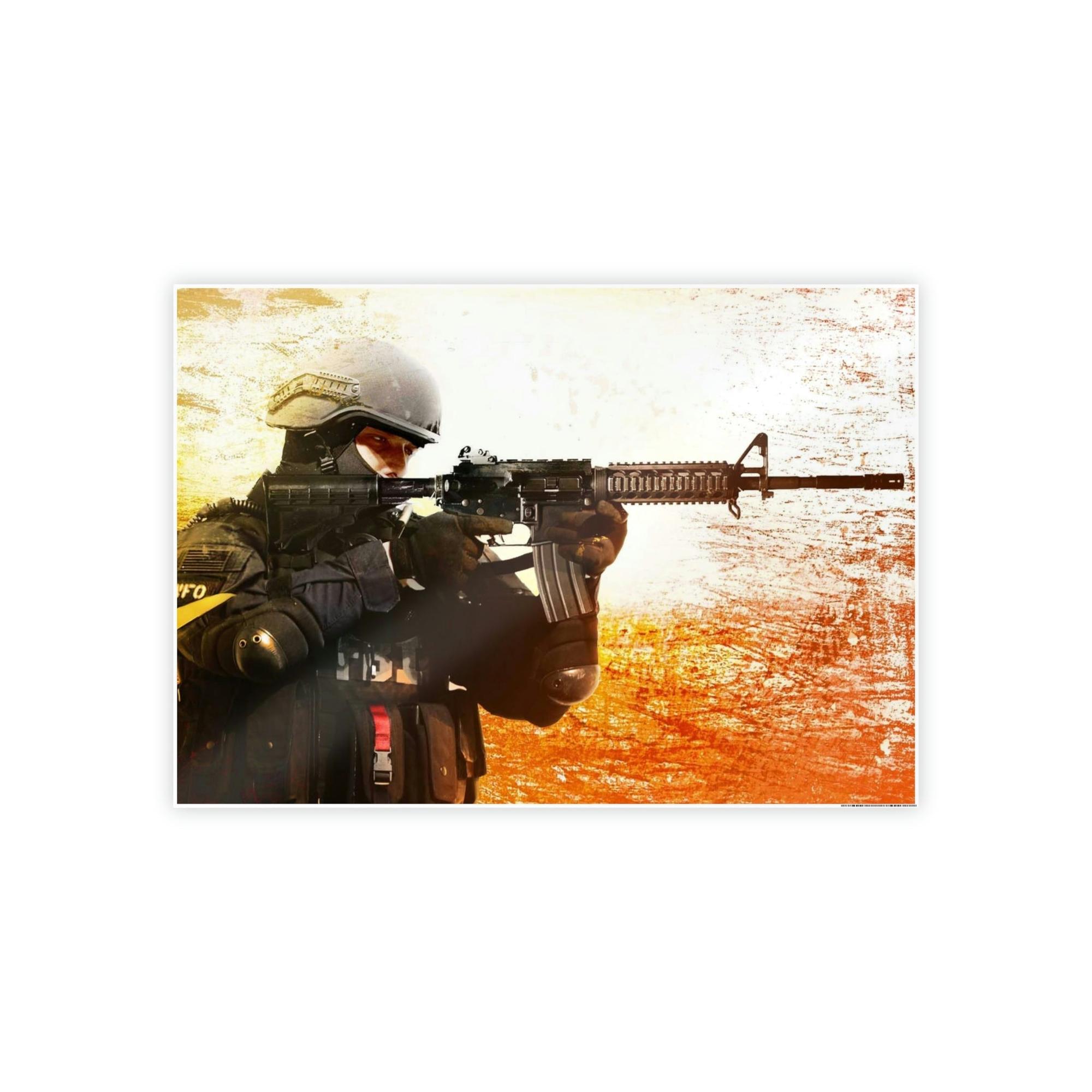 Counter Strike Gaming Glory: Counter Strike Poster & Canvas Wall Art