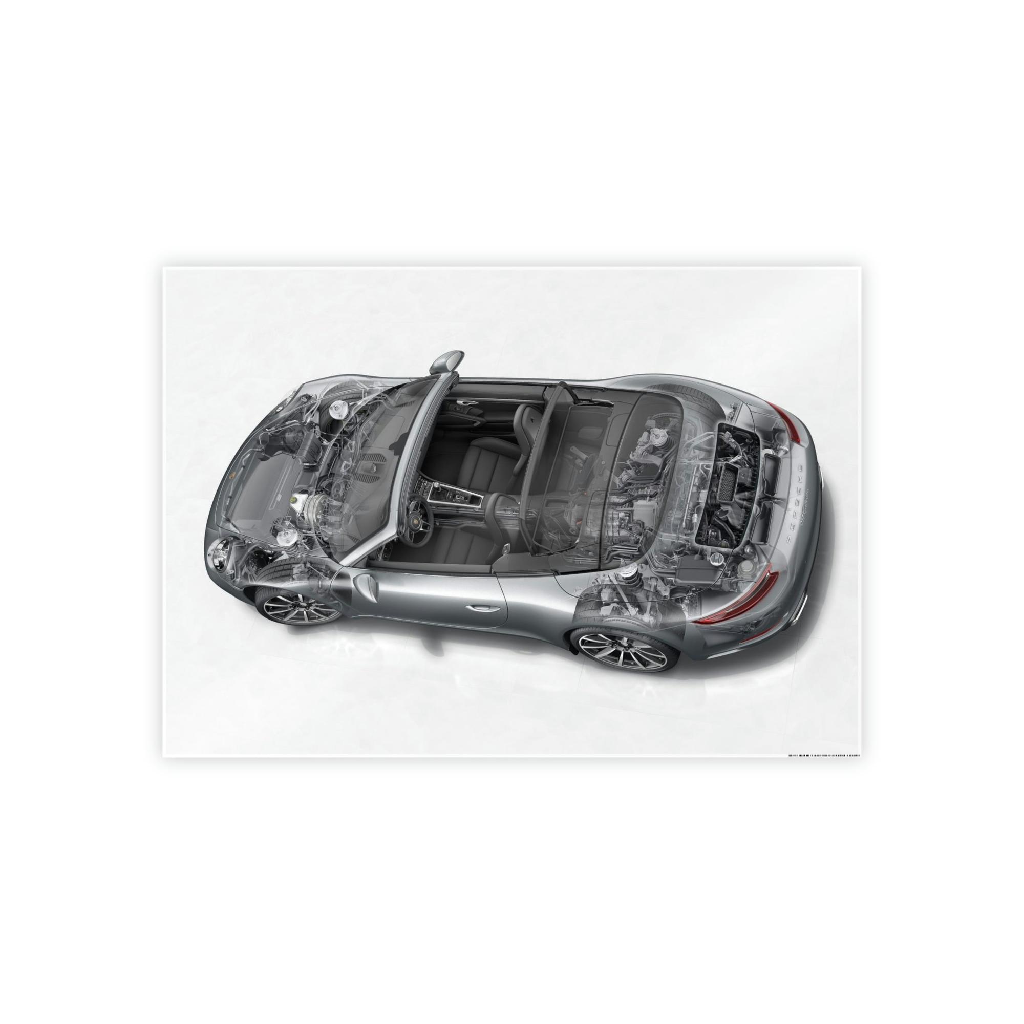 Porsche Porsche's Roaring Legacy: A Canvas Print Capturing the Iconic Sports Car