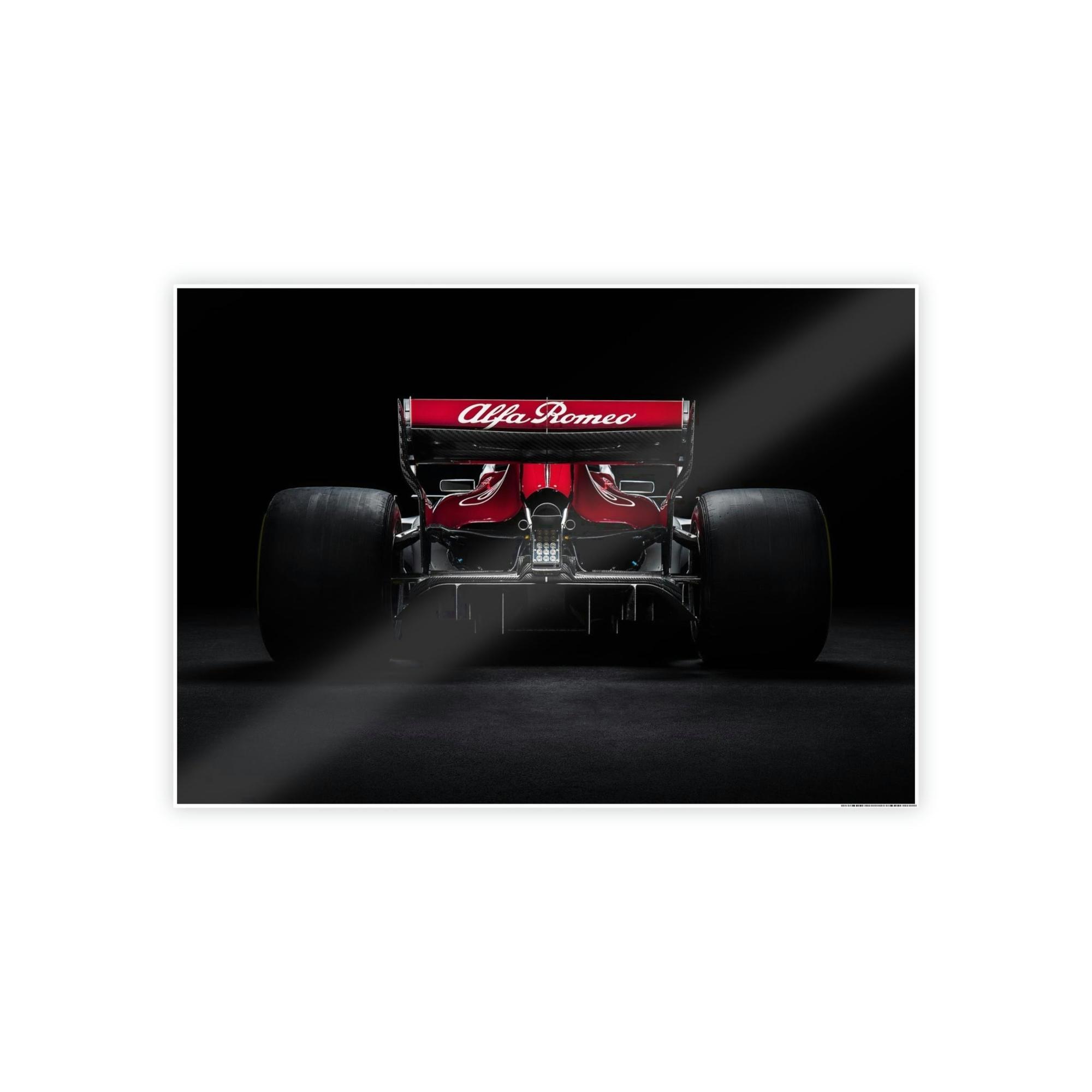 F1 The F1 Rush: High Octane Wall Art on Natural Canvas