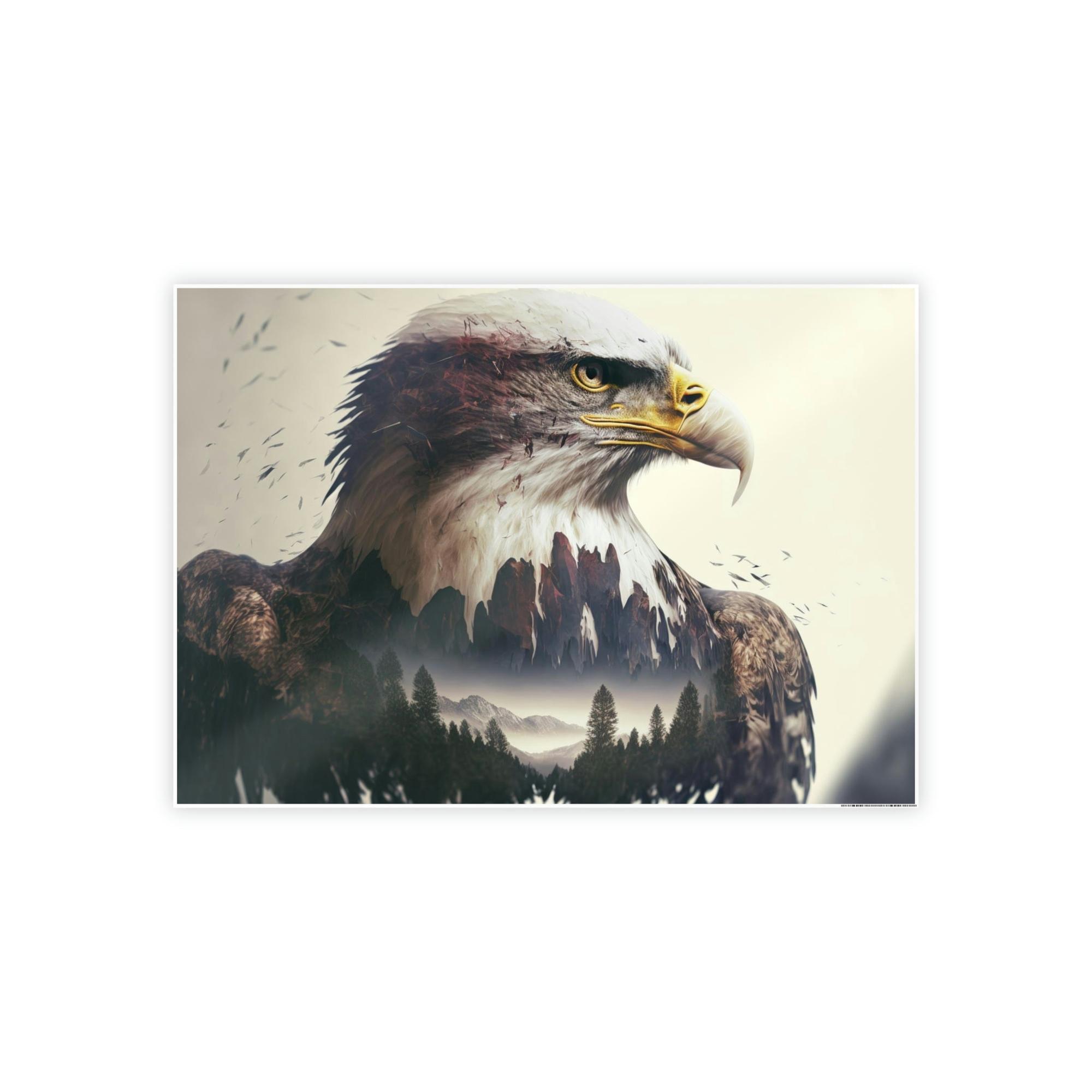 Eagles Eagle's Grace Unveiled: Poster & Canvas Exuding Majestic Beauty