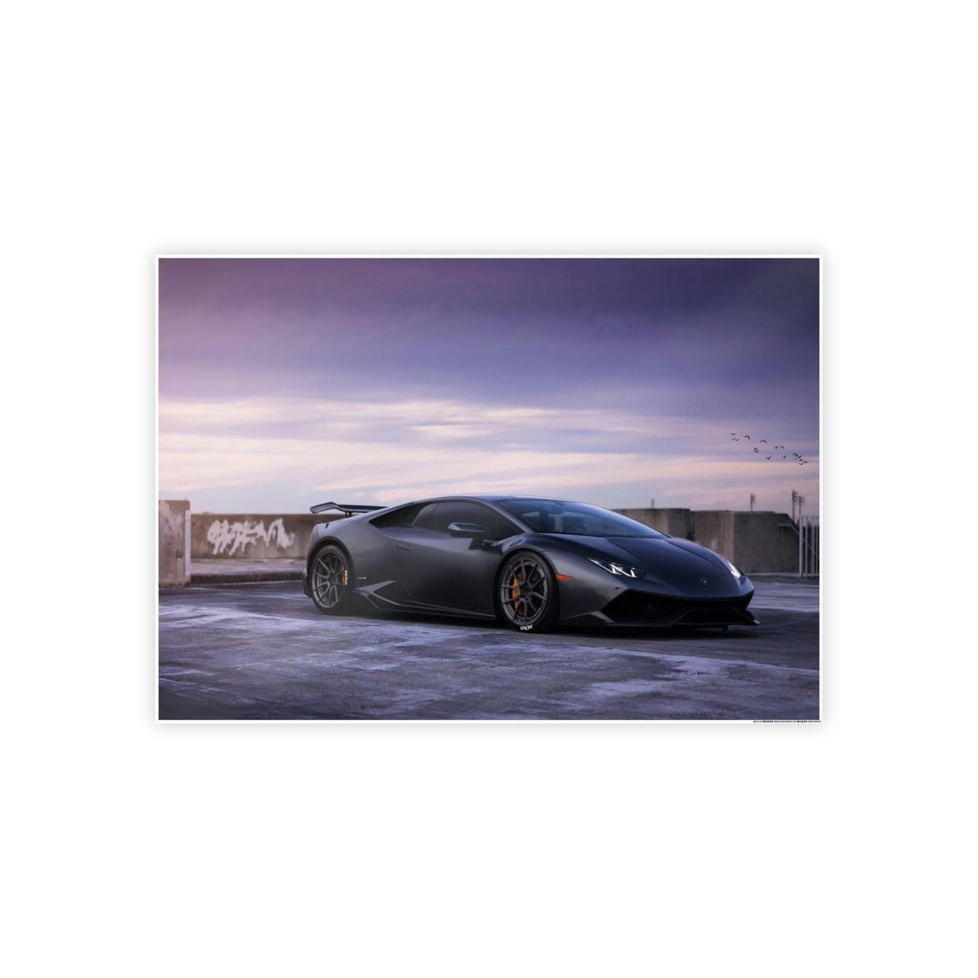 Lamborghini Racing into Luxury: Framed Lamborghini Canvas Print for Your Wall