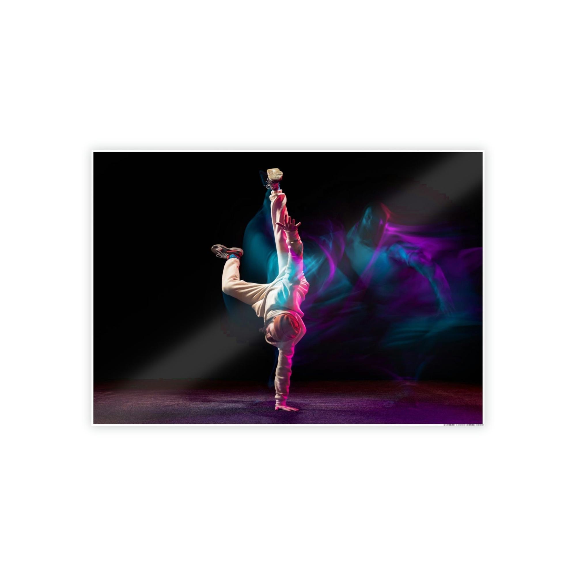 Dance Art of Movement: Natural Canvas and Framed Poster of Dance Choreography