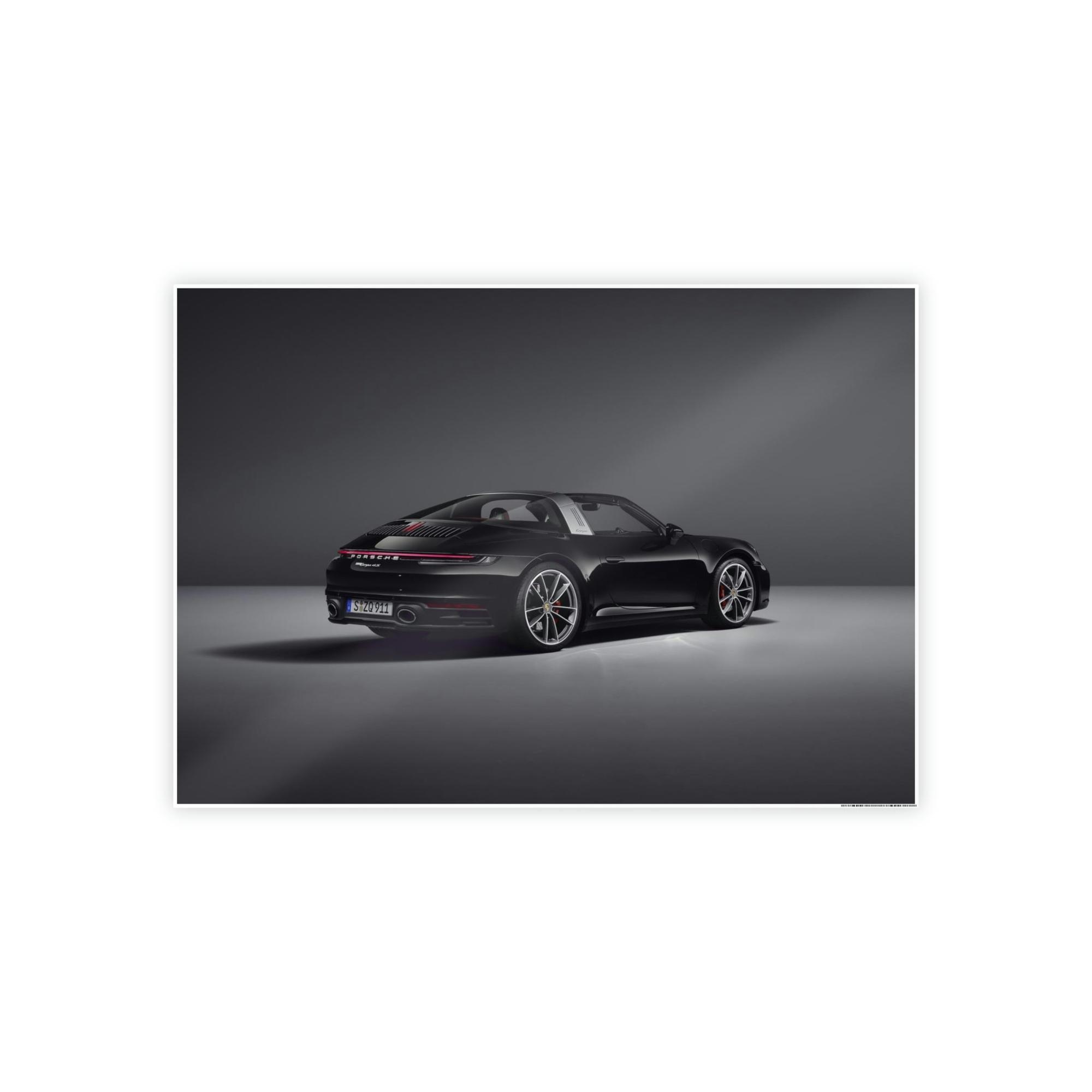 Porsche Porsche's Power and Beauty: A Natural Canvas & Poster Print for Car Aficionados
