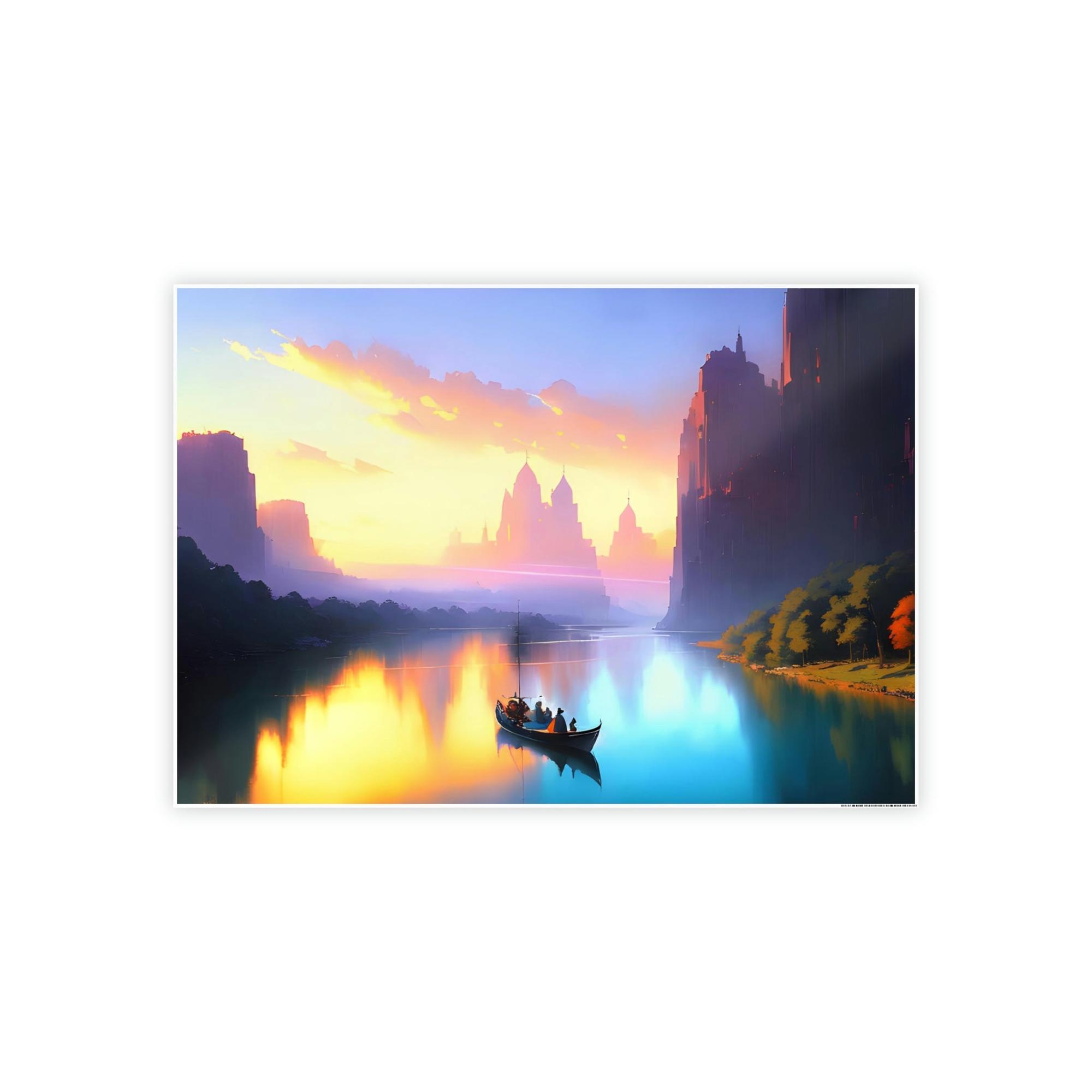 Lakes And Rivers River Dreams: Wall Art and Canvas Print of Serene Lakes and Rivers