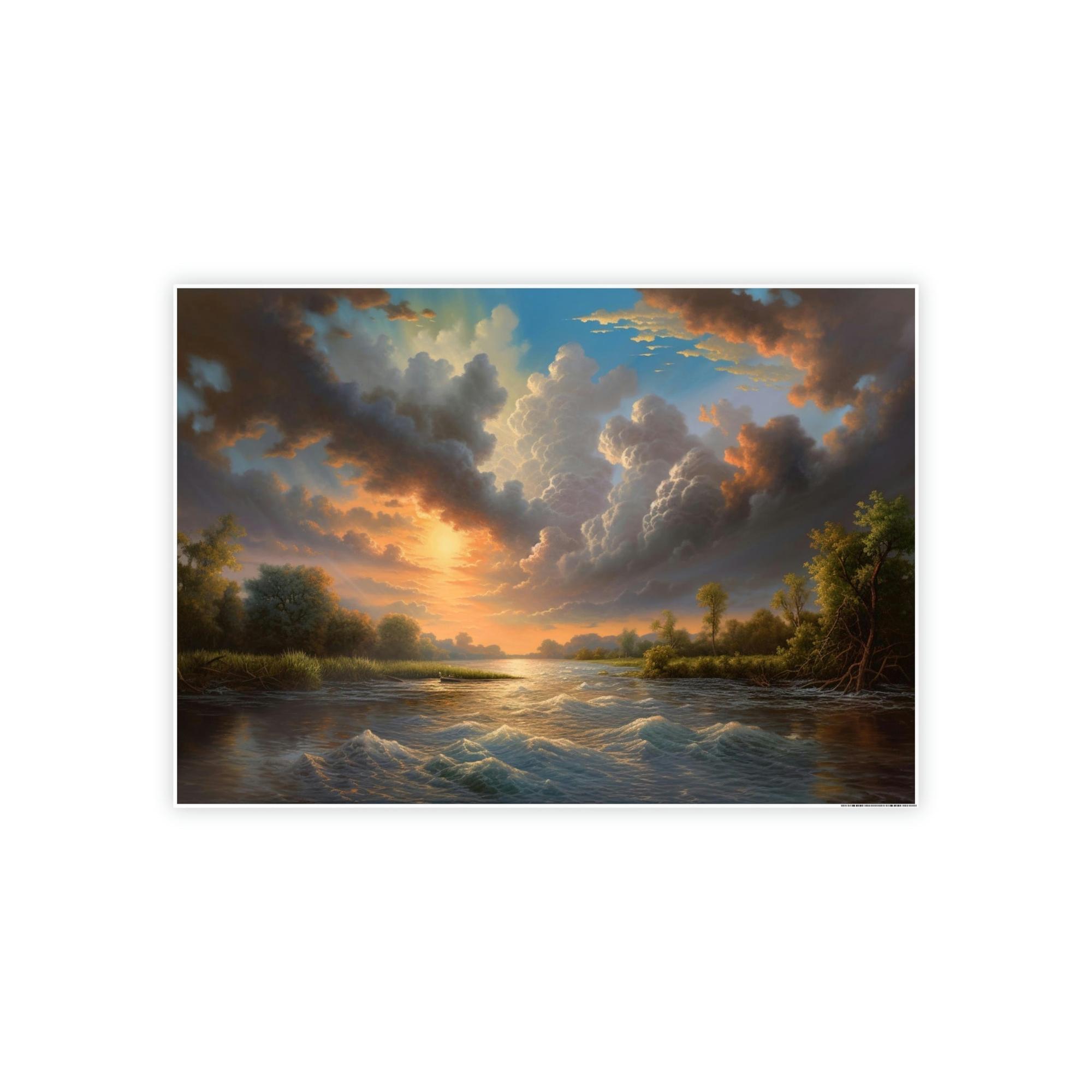 Lakes And Rivers Enchanted Waters: Framed Canvas and Poster Print of Lakes and Rivers