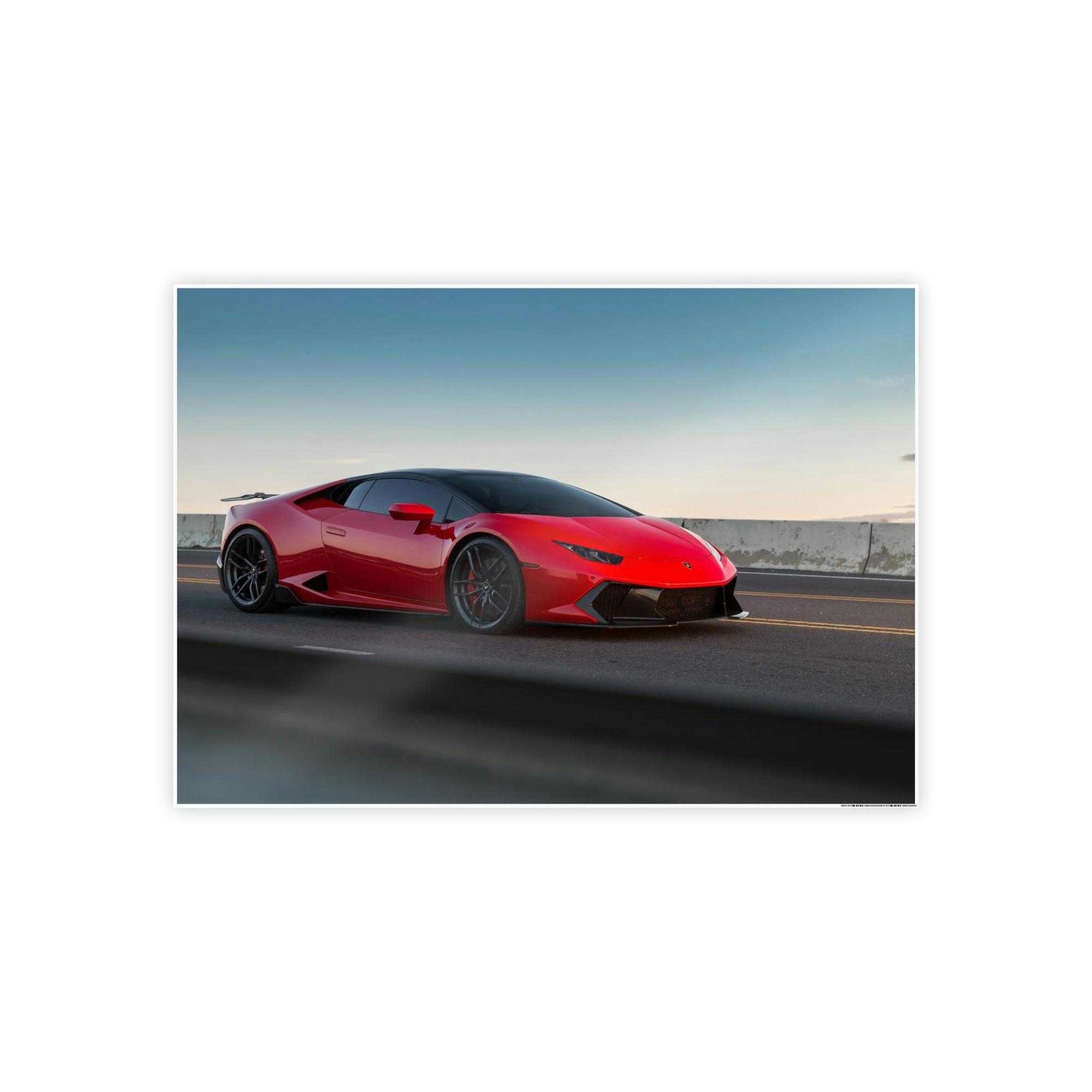Lamborghini Racing into the Future: Lamborghini Canvas & Poster on High-Quality Print