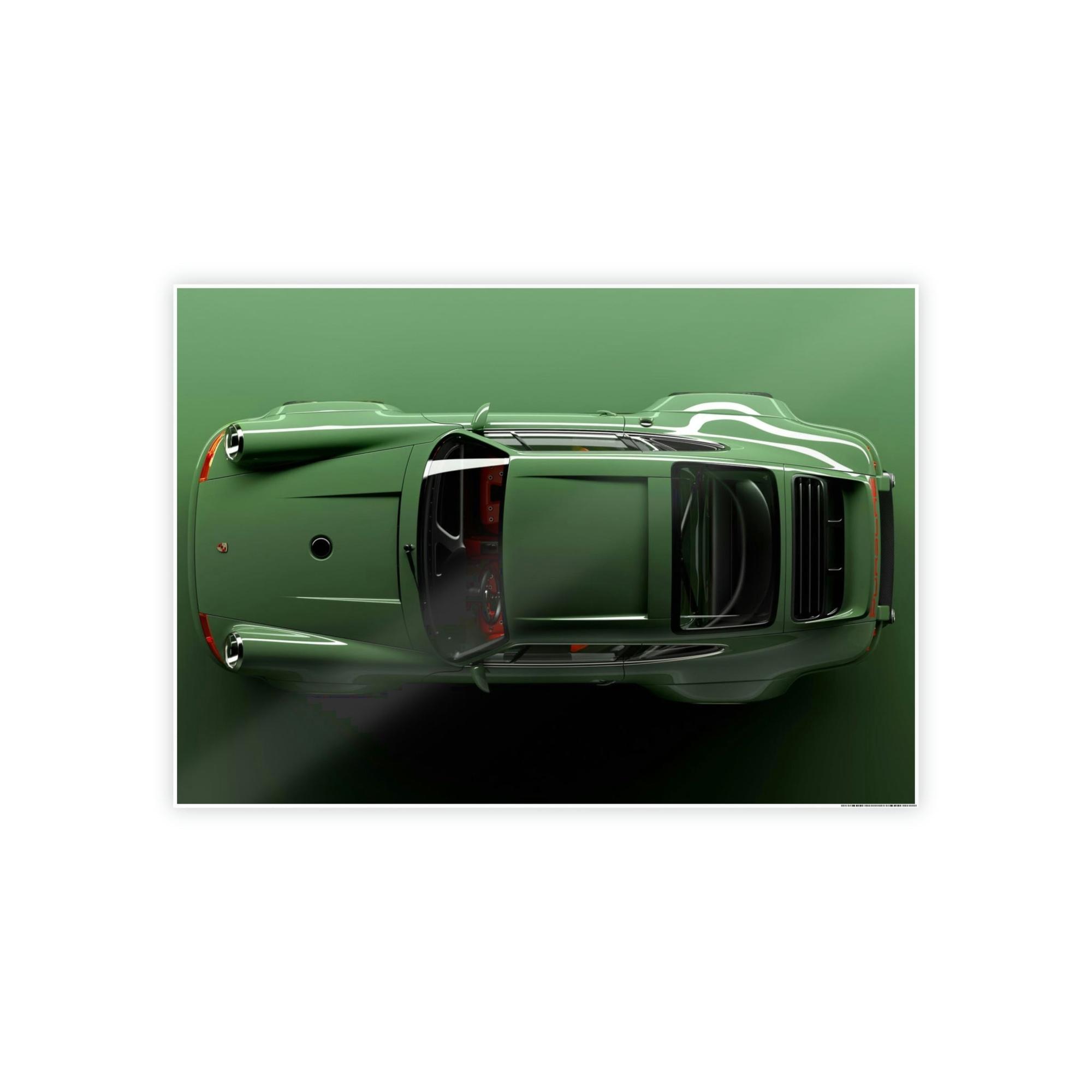 Porsche Automotive Art: High-Quality Porsche Print on Natural Canvas & Poster