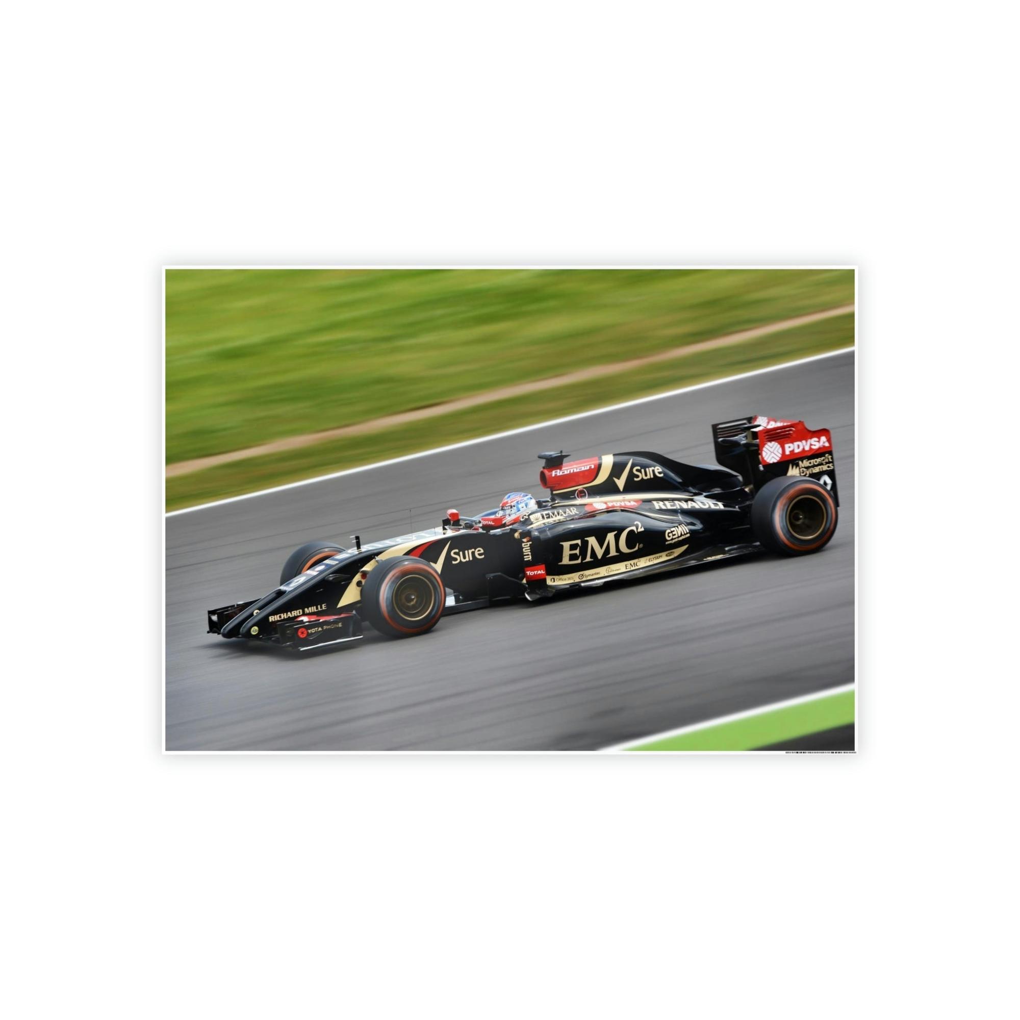 F1 The Finish Line: F1 Art Print on Natural Canvas & Poster