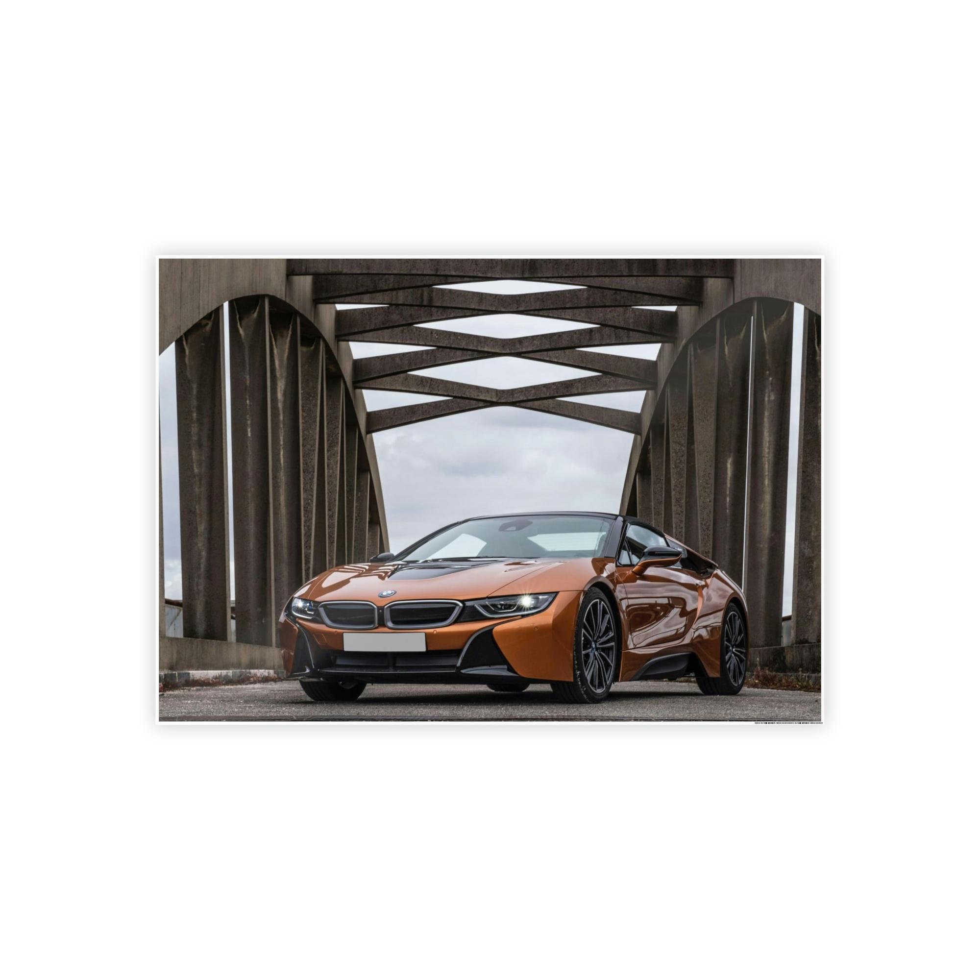 Bmw BMW's Precision and Style: Captivating Art Print on Natural Canvas & Poster