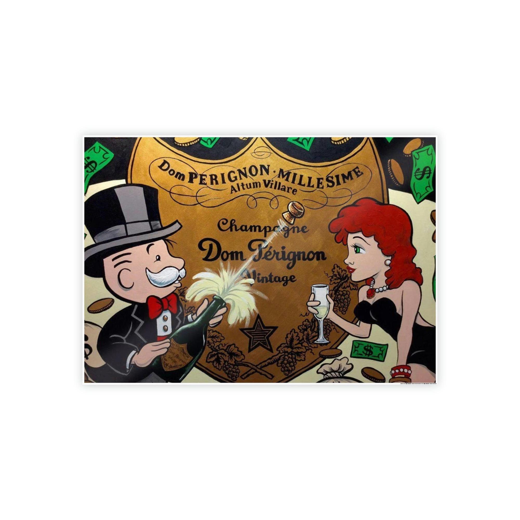 Monopoly & Motivation Alec Monopoly Art: Stunning Framed Canvas Print for Art Collectors