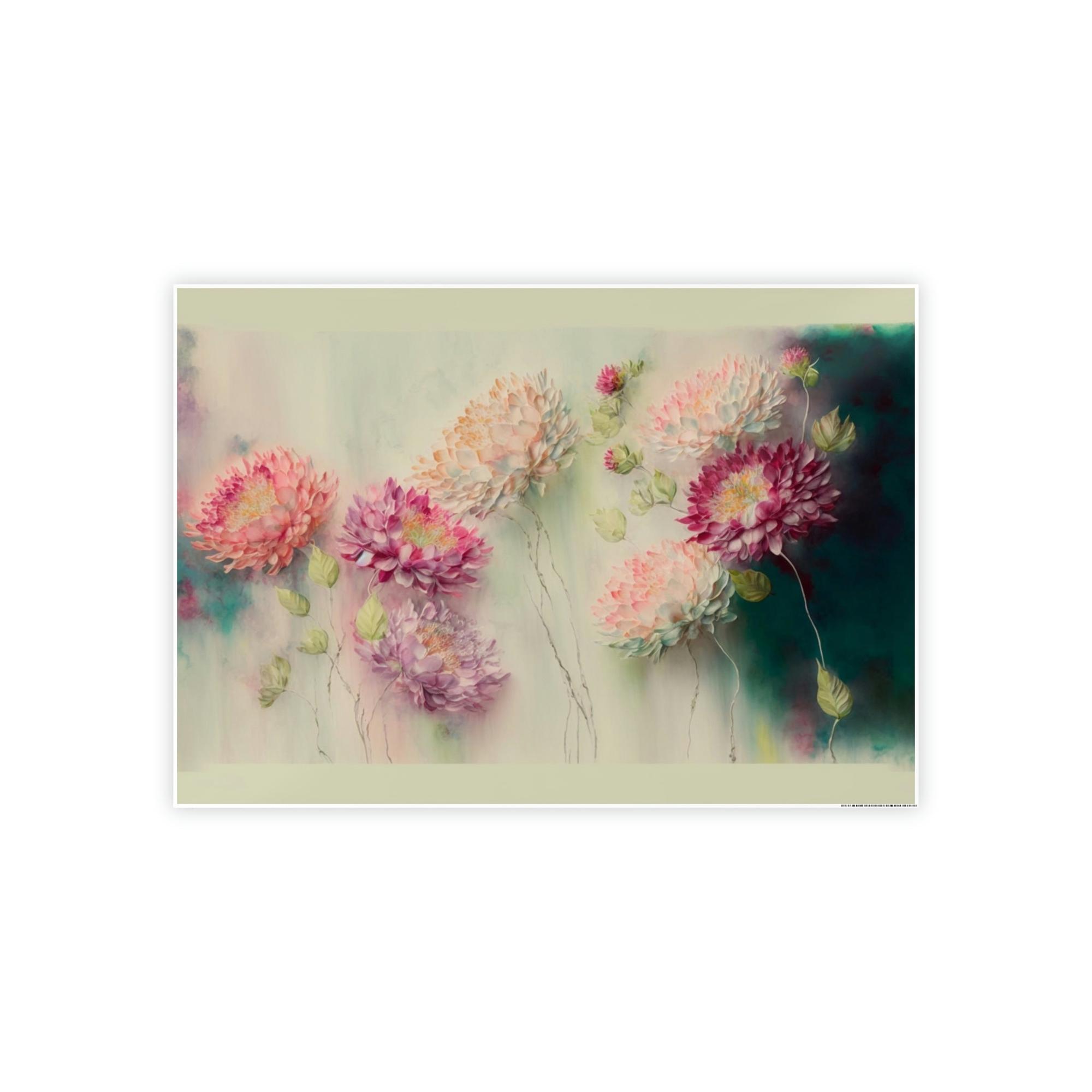 Abstract Flower Natural Canvas & Poster Print of Abstract Petals: Floral Wall Decor