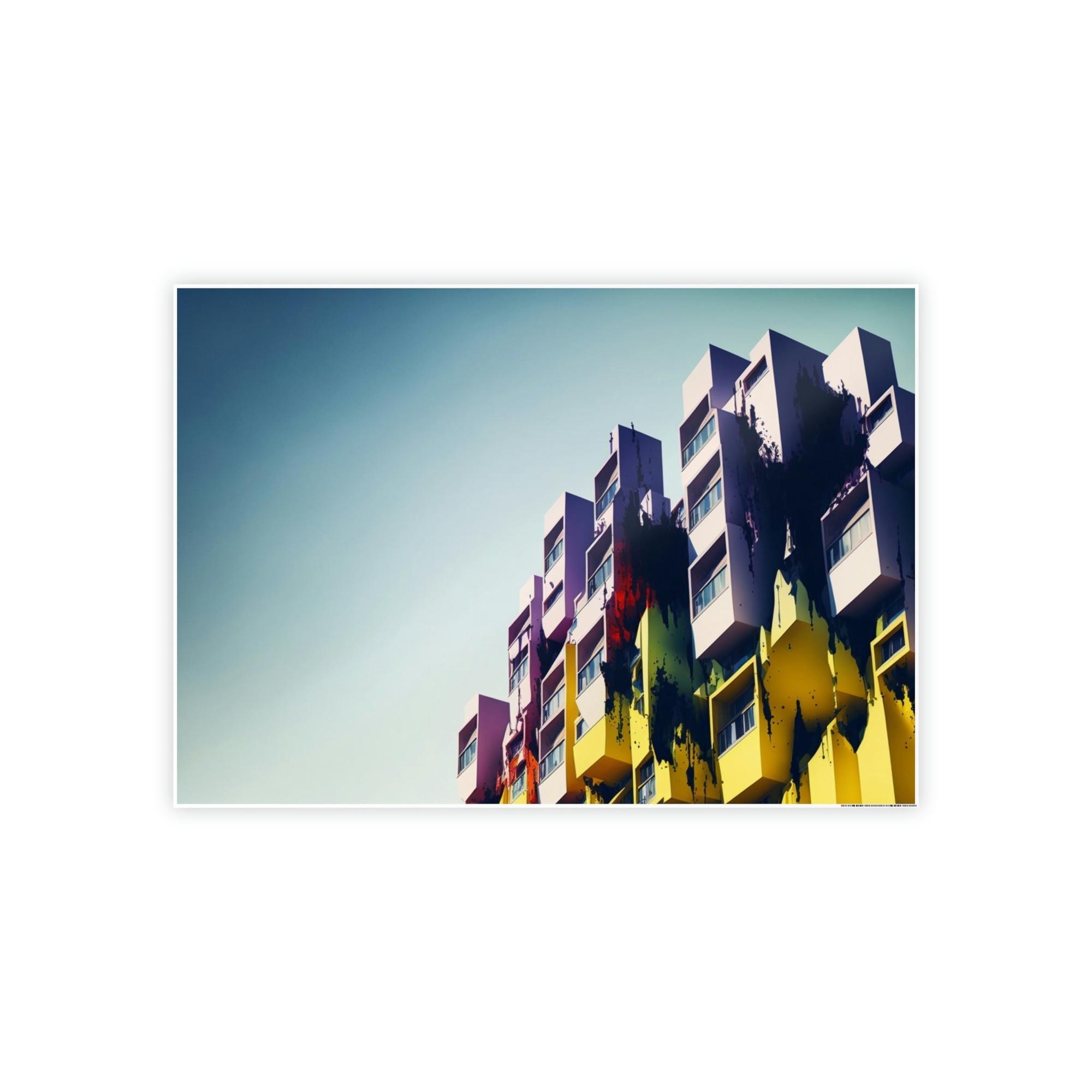 Abstract Architecture Abstract Architecture: Canvas & Poster Print of a Modern Cityscape