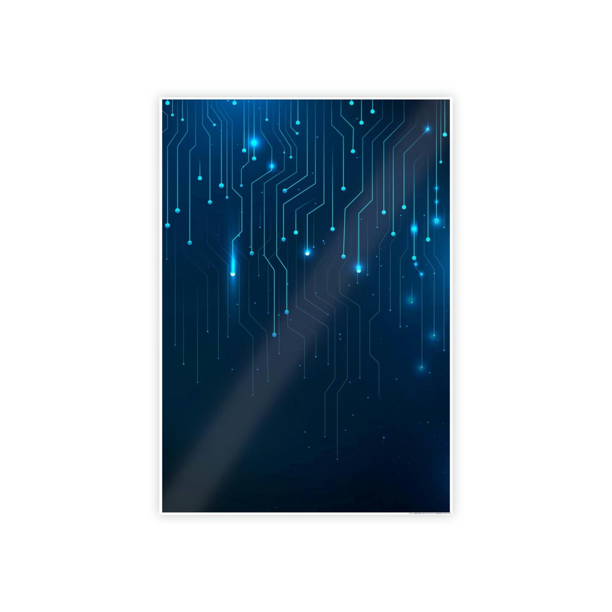 Abstract Digital Digital Delight: Colorful Canvas Print for your Wall