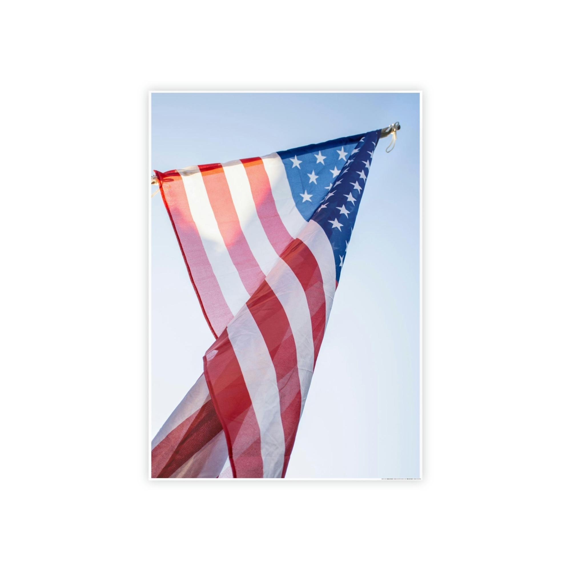 American Flag United States of America: Framed Canvas & Poster Art with the Flag