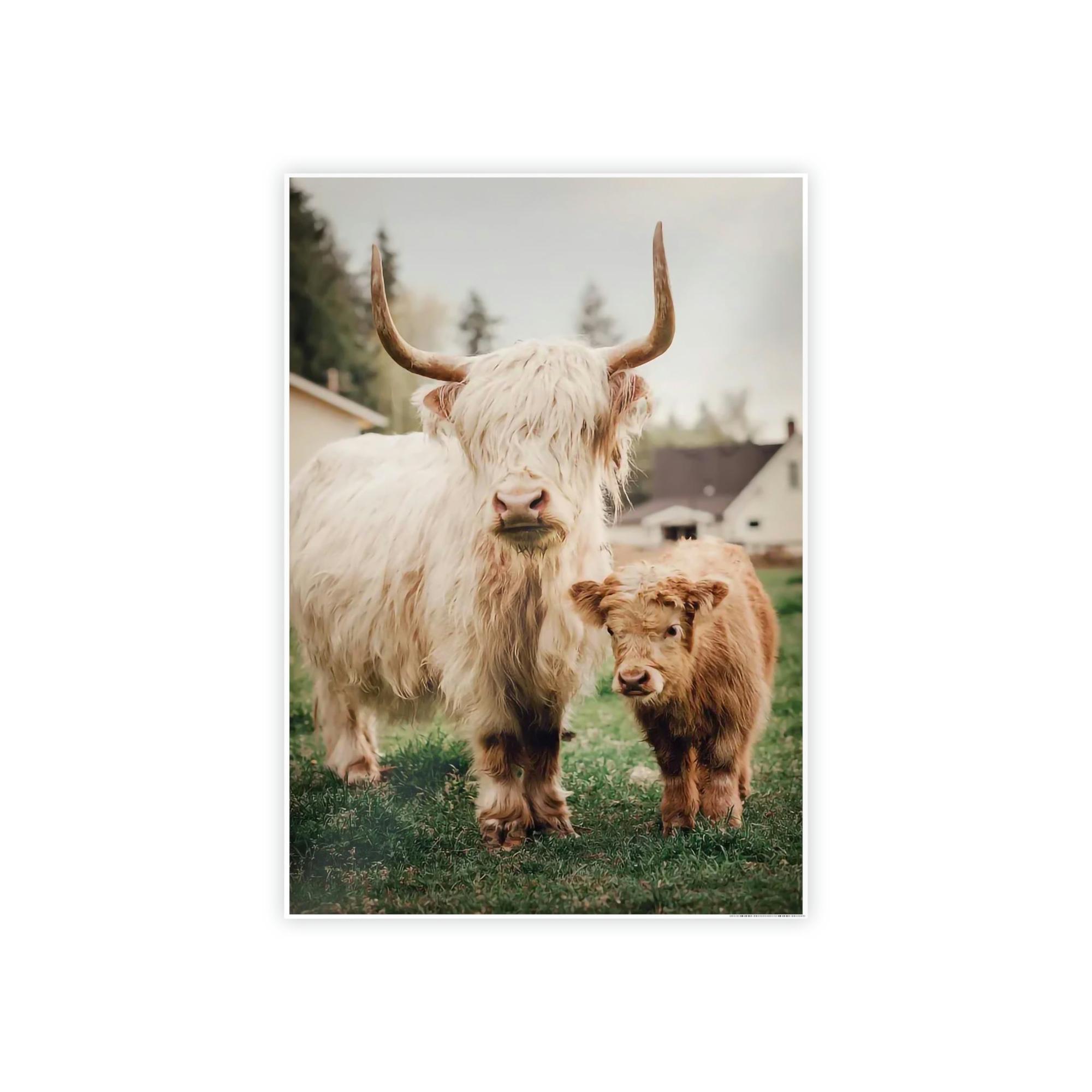 Highland Cow Highland Cow | White & Brown Highland Cows | Marvelous — Pixoram