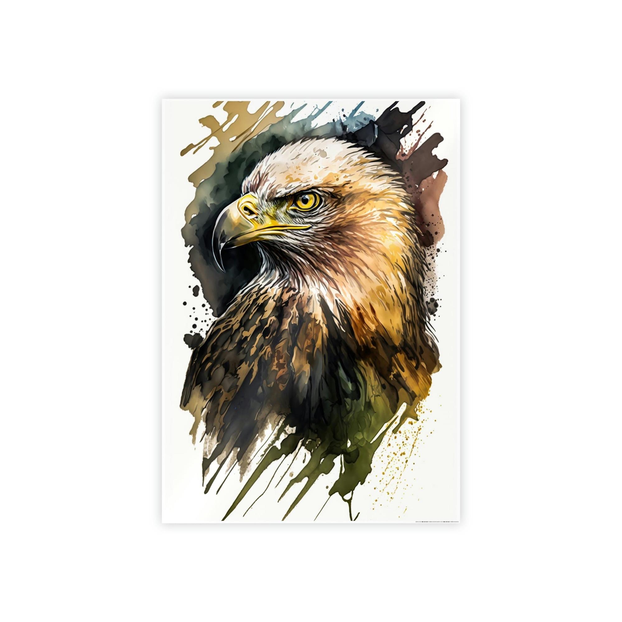 Eagles Eagle's Gaze: Poster & Canvas Capturing the Intensity of these Regal Birds