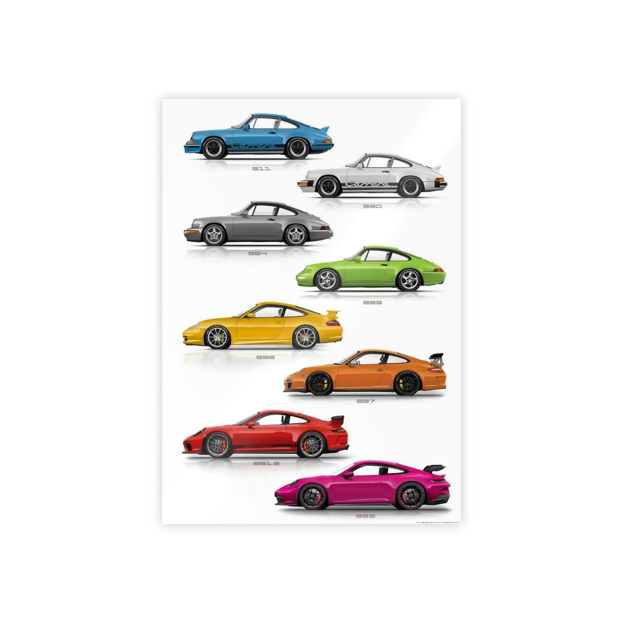 Porsche The Porsche Lifestyle: Wall Art on Natural Canvas for Luxury Living Spaces