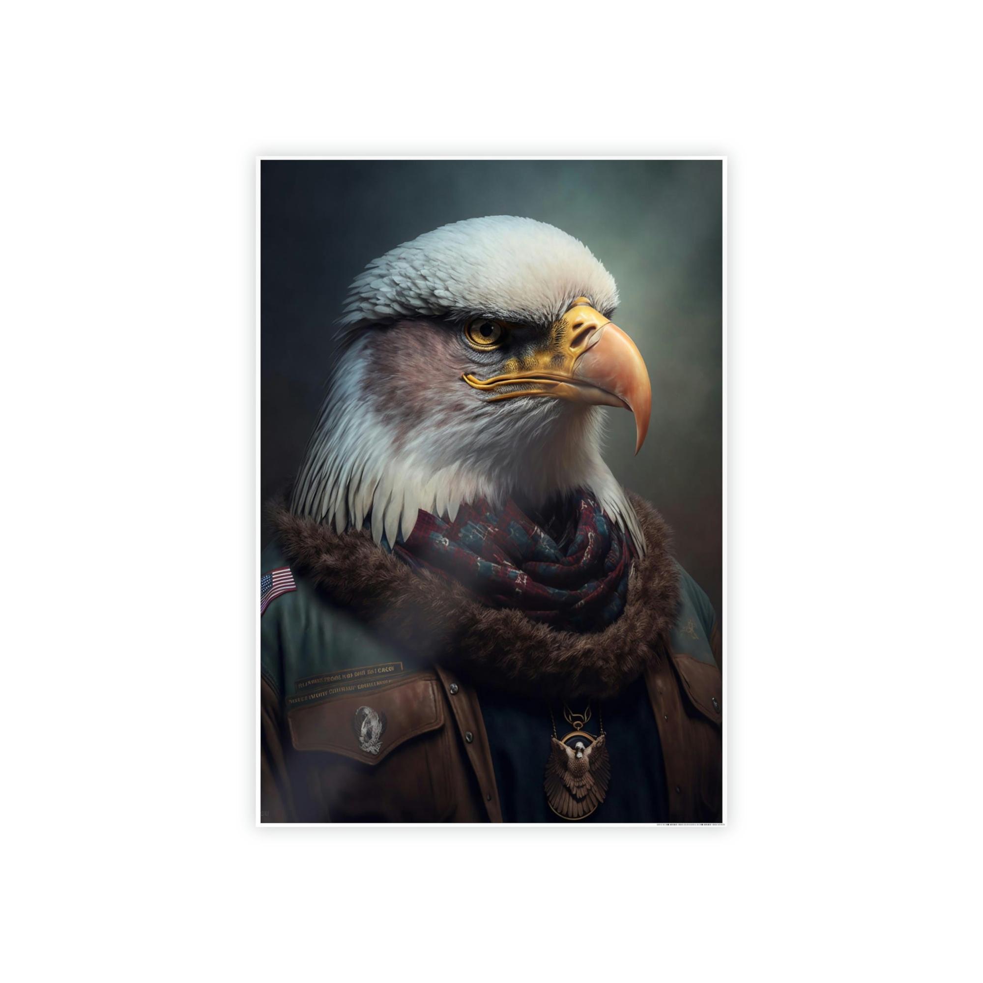 Eagles Ruler of the Skies: Framed Poster & Canvas Depicting the Regal Presence of Eagles