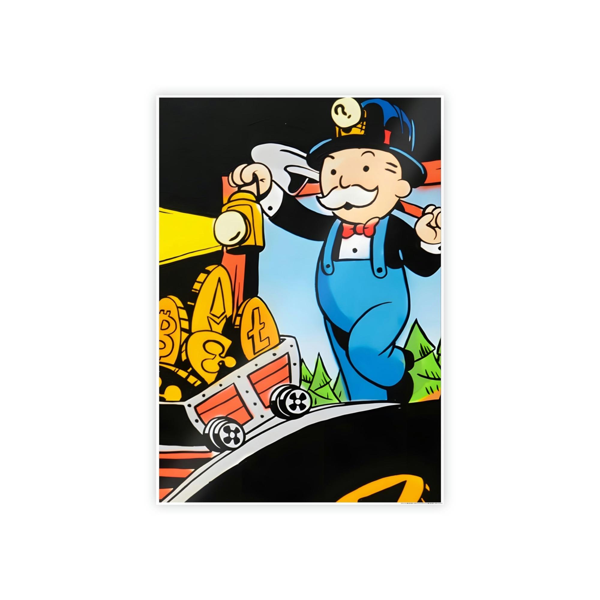 Monopoly & Motivation Making Money Moves: Alec Monopoly's Money-Themed Art in Poster and Canvas