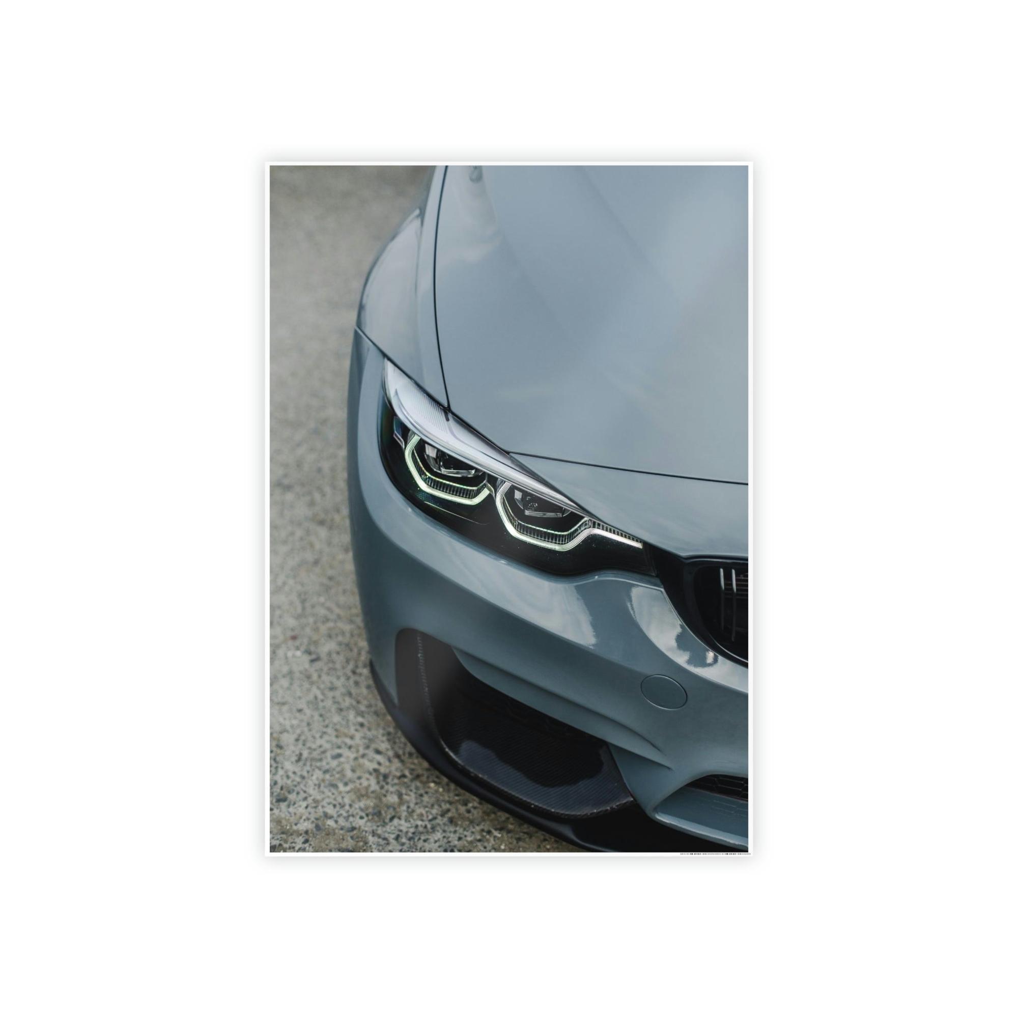 Bmw BMW: Canvas and Framed Poster with Detailed Car Art