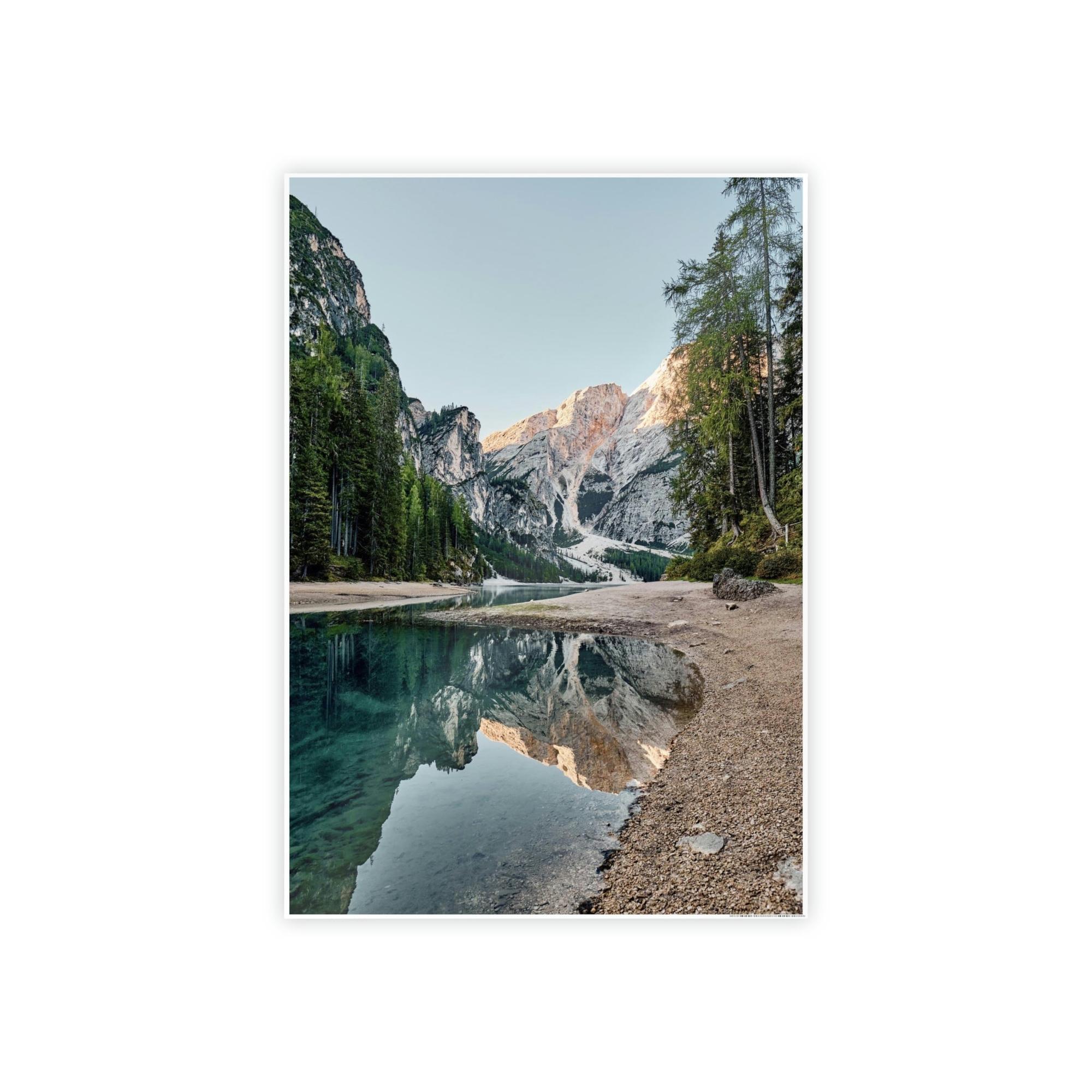Lakes And Rivers Blissful Waterways: Artful Canvas and Poster Print of Lakes and Rivers