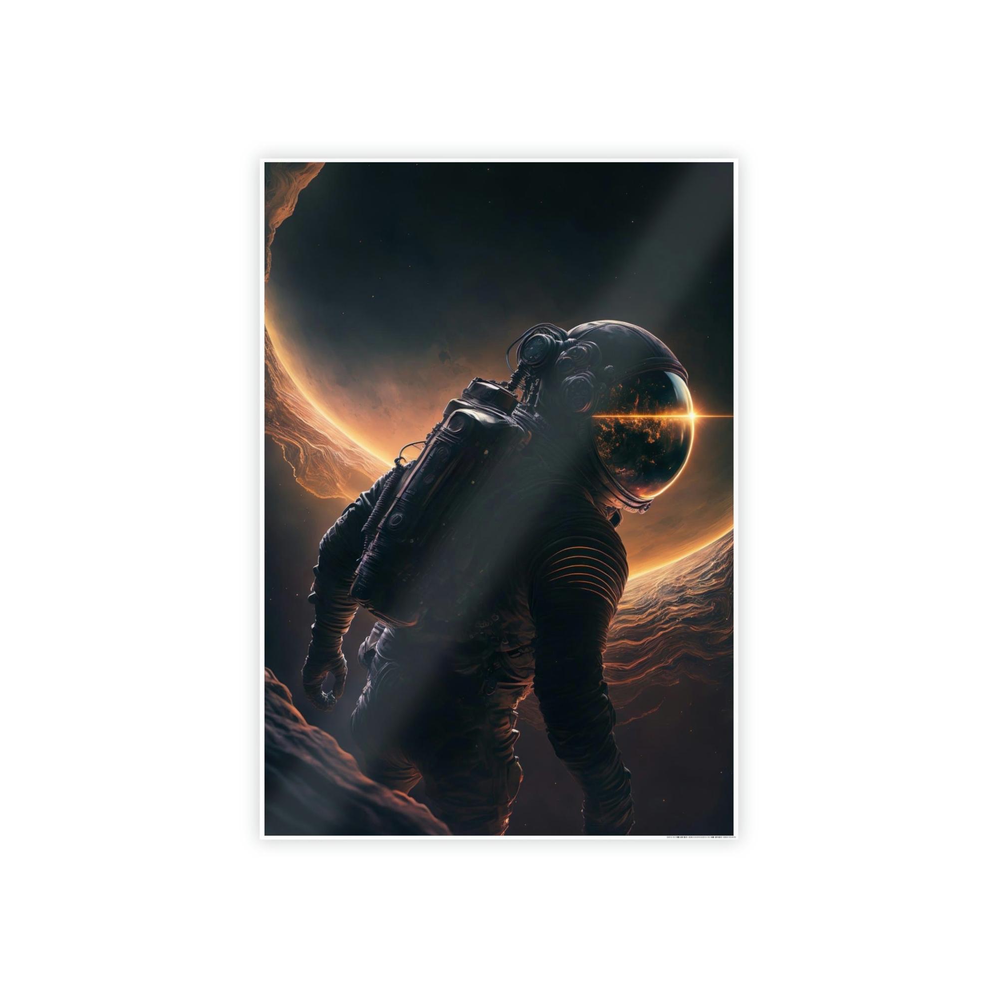 Assassin Creed Astronauts in Space: Framed Canvas for Art Collectors