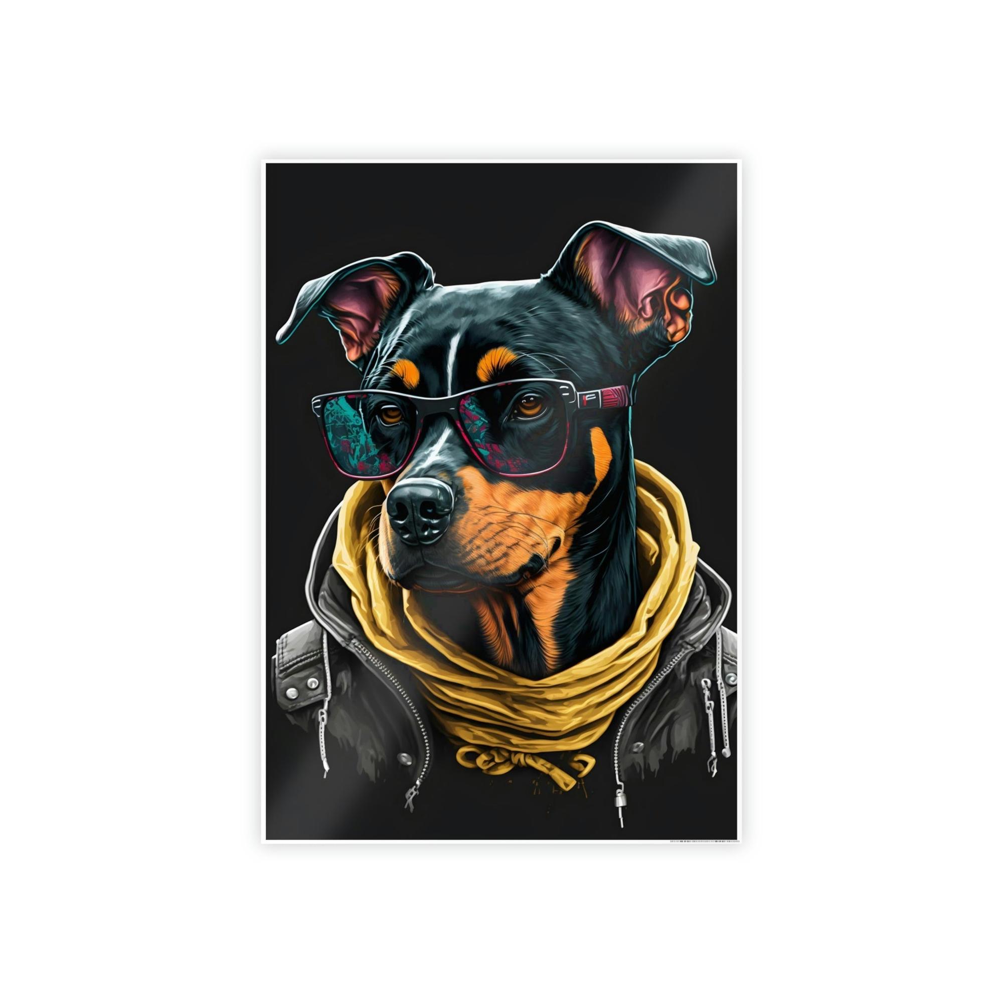 Dogs Dog's Best Friend: Poster of a Beloved Canine on Framed Canvas