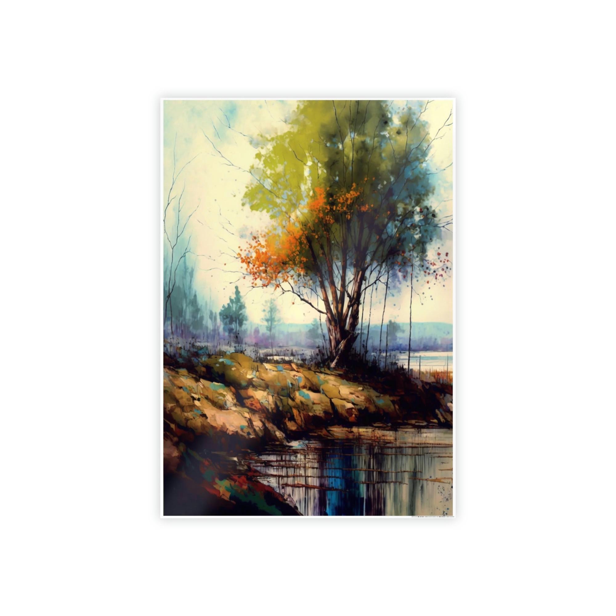 Abstract Landscape Ethereal Beauty: A Print on Canvas  & Poster of a Sublime Landscape