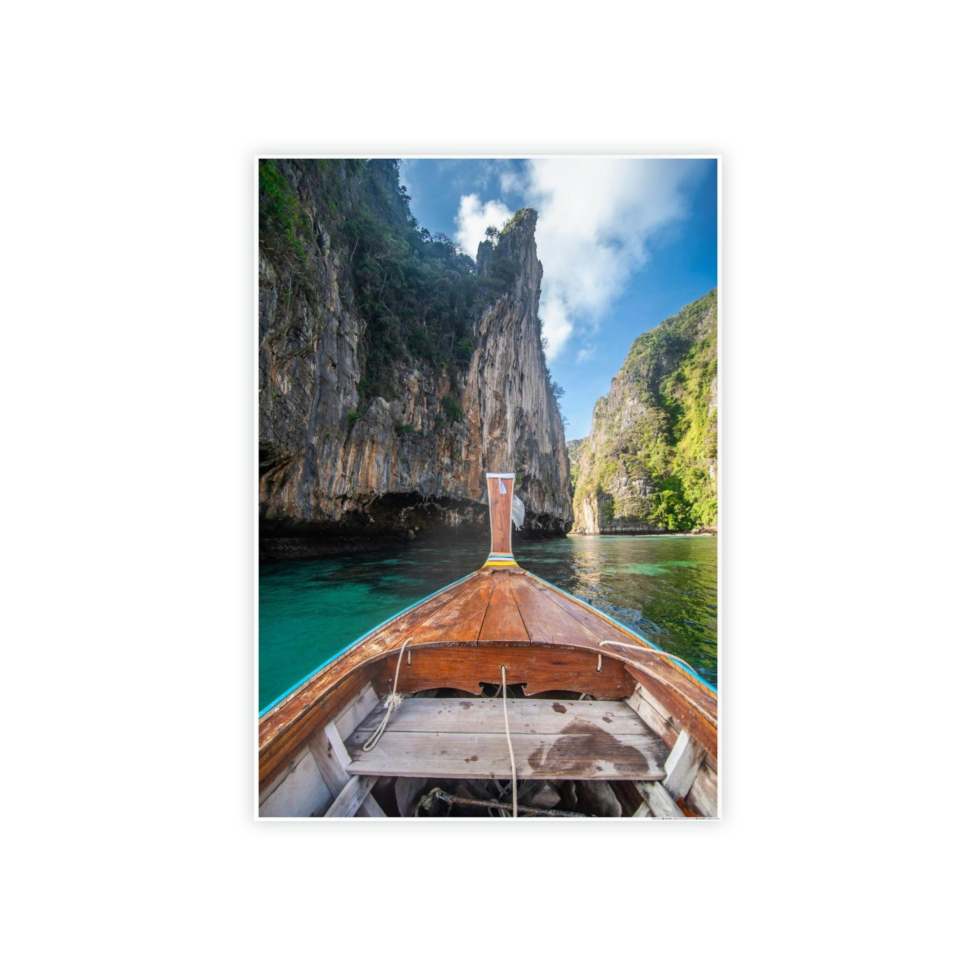 Boating Boating Beauty: Canvas and Framed Poster with Beautiful Boating Art