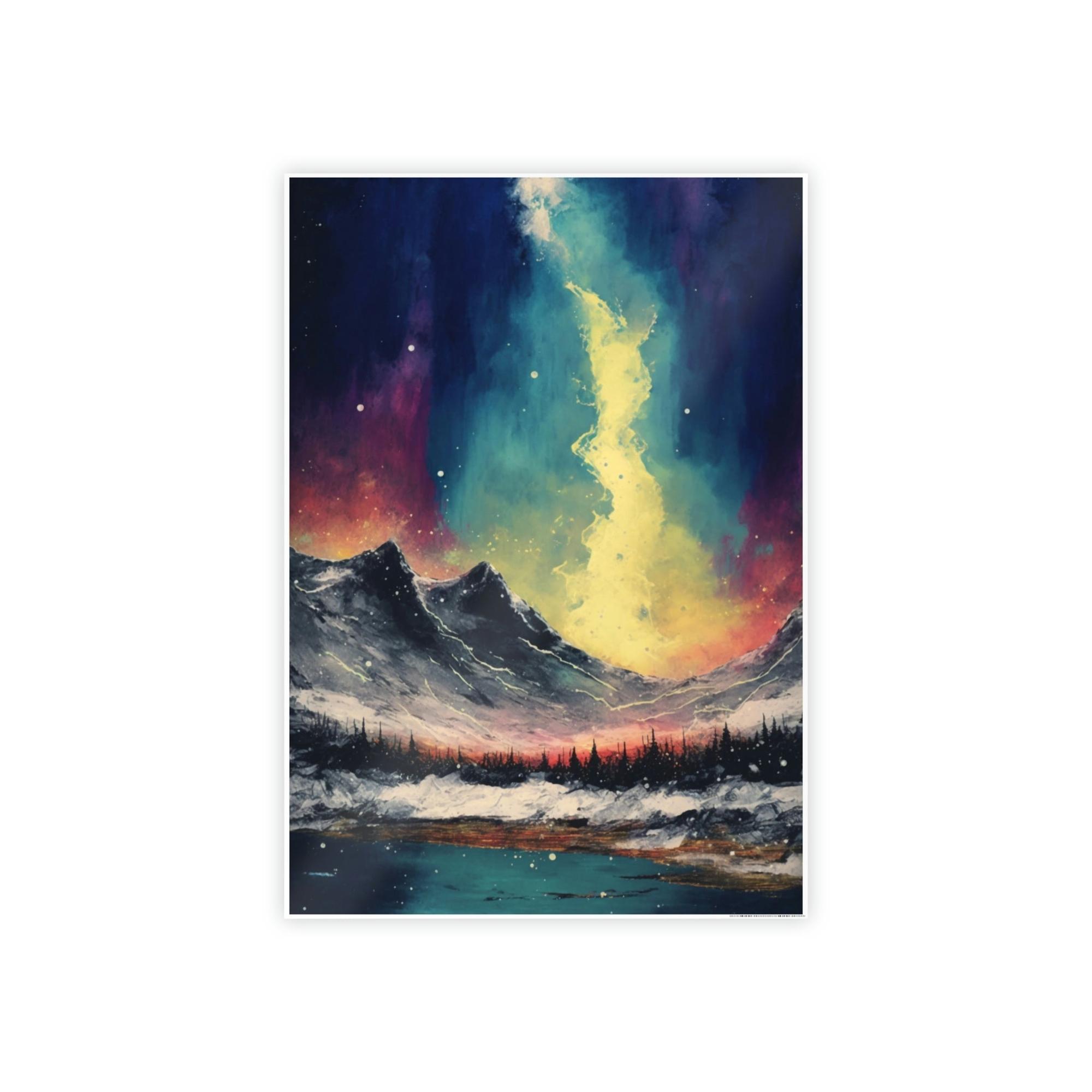 Abstract Landscape Landscape Impression: A Framed Poster & Canvas Print of an Artistic View