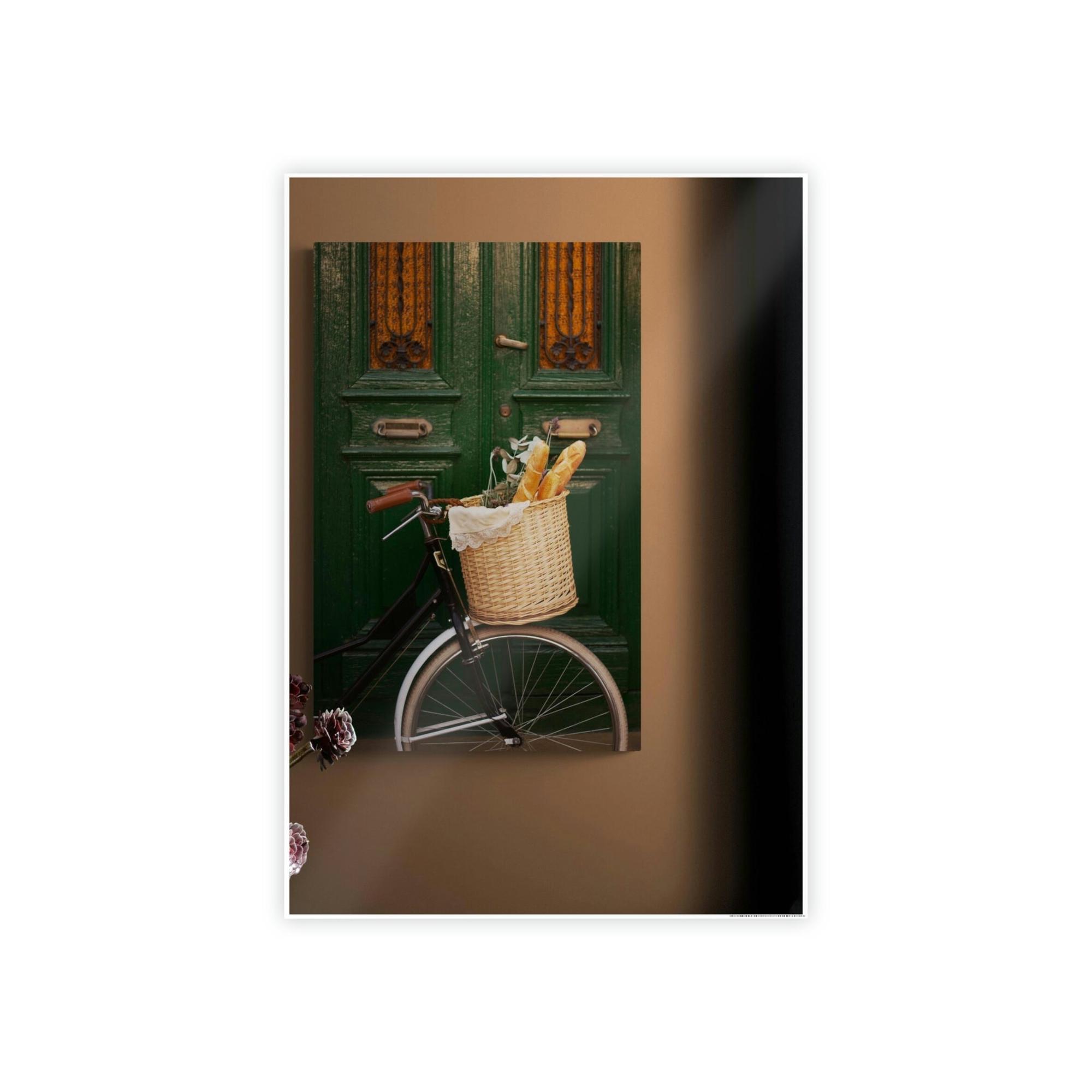 French Bonjour Paris: Natural Canvas & Poster Print of French Charm