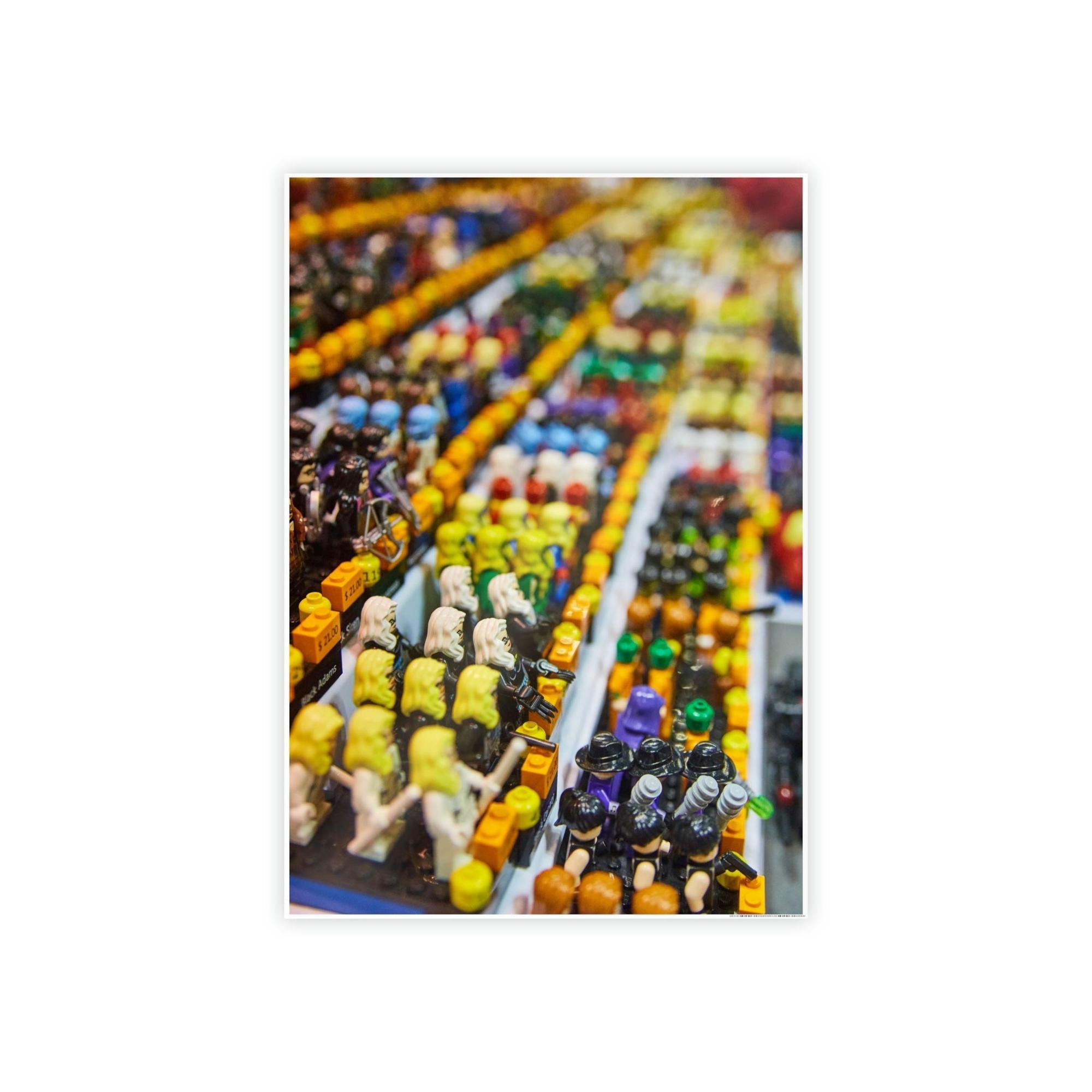 Lego Lego Adventures: Framed Canvas and Print of Lego Themed Worlds