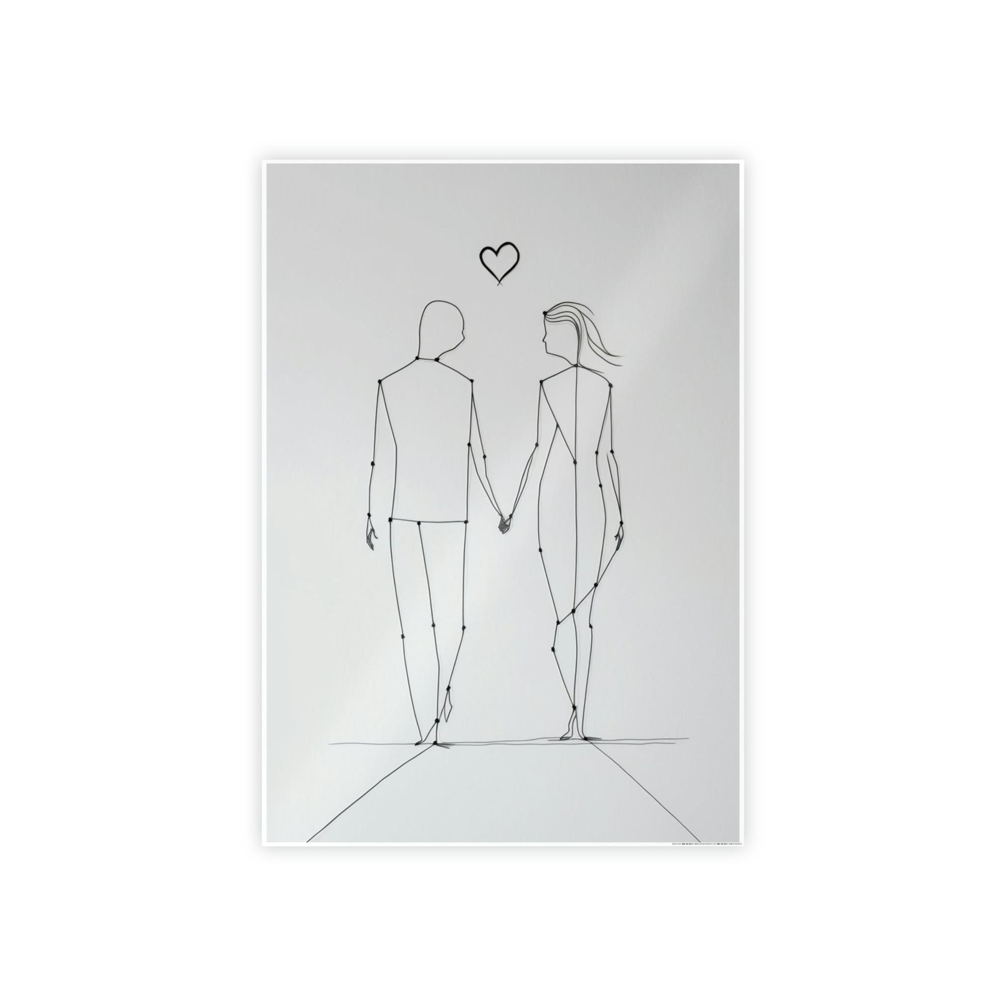 Abstract Line Art The Art of Lines: A Framed Poster & Canvas Print of an Abstract Line Artwork