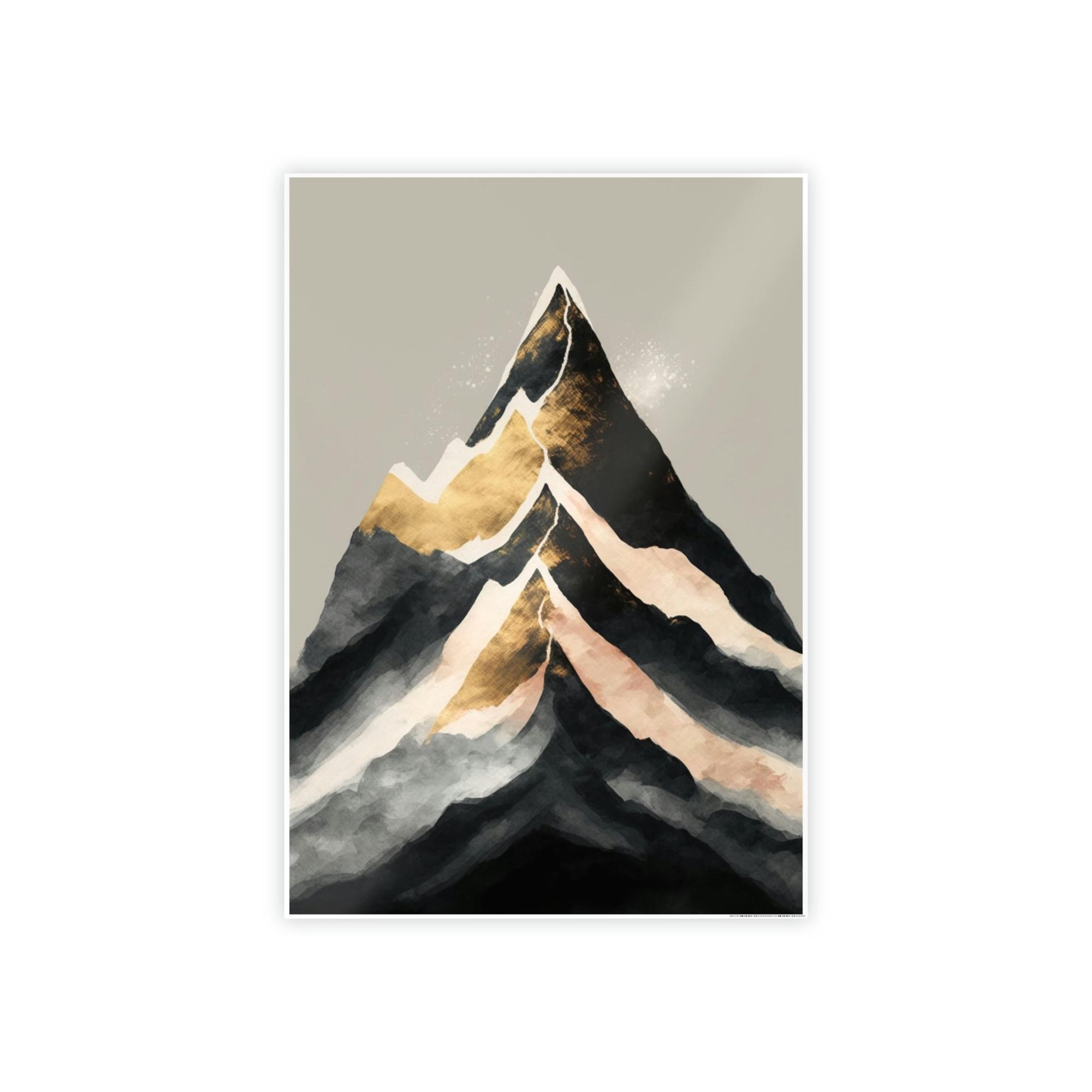 Abstract Landscape Harmony of Forms: A Natural Canvas & Poster Wall Art of an Abstract Landscape