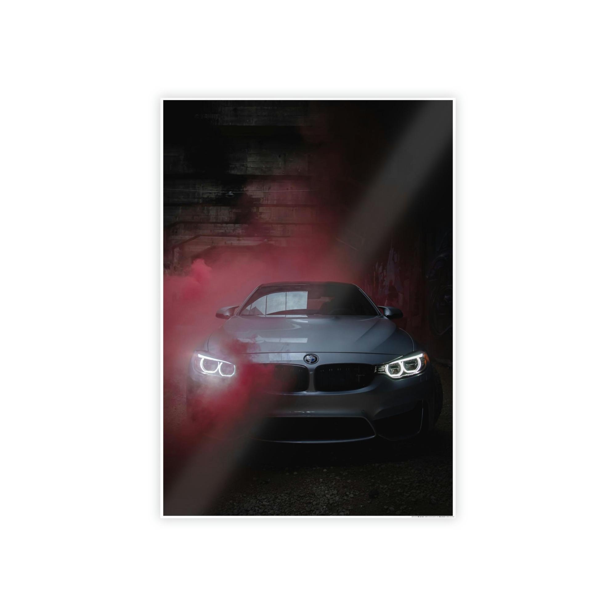 Bmw BMW's Automotive Mastery: Premium Print on Framed Poster & Canvas