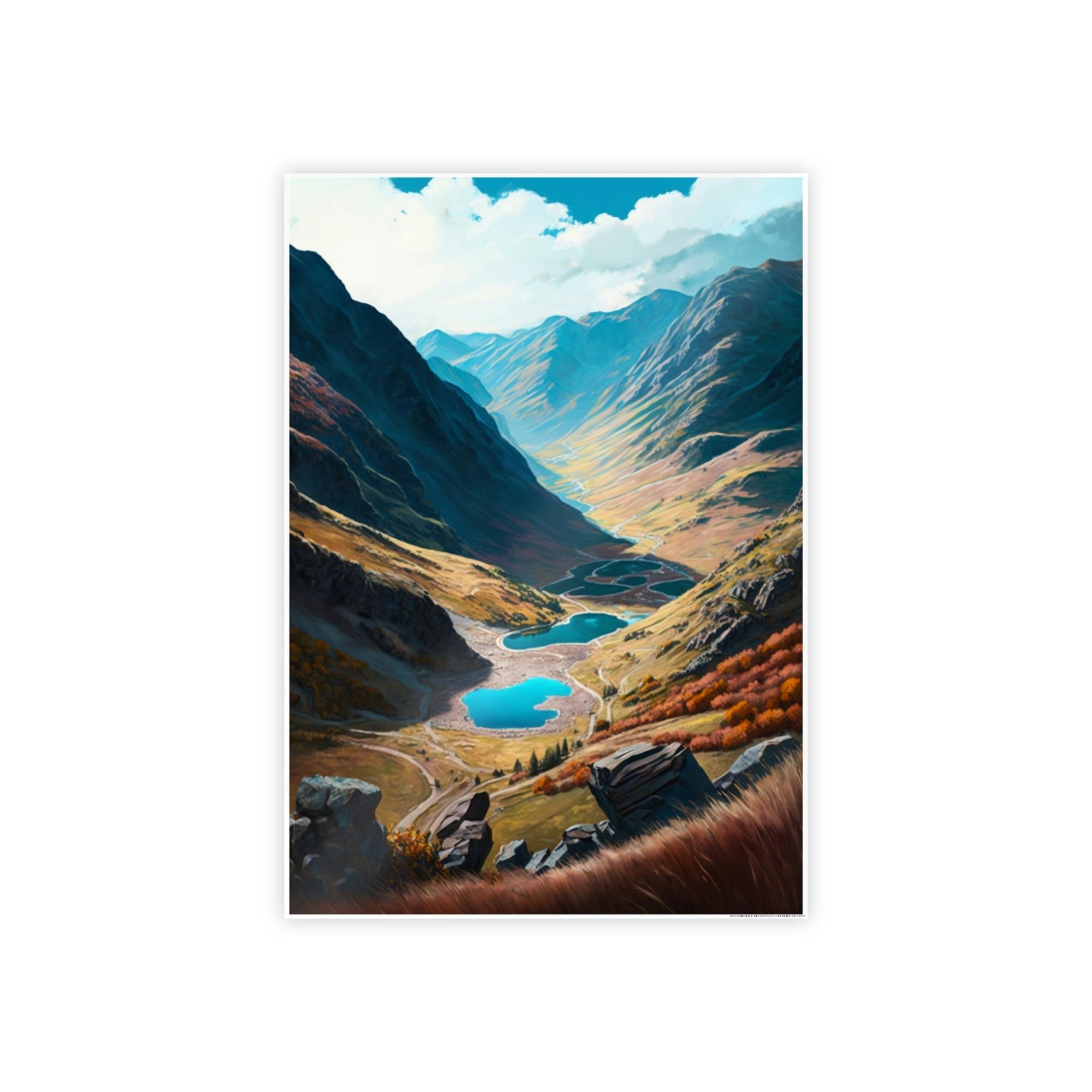 Valleys The Enchanting Valley: High-quality Wall Art and Canvas Print