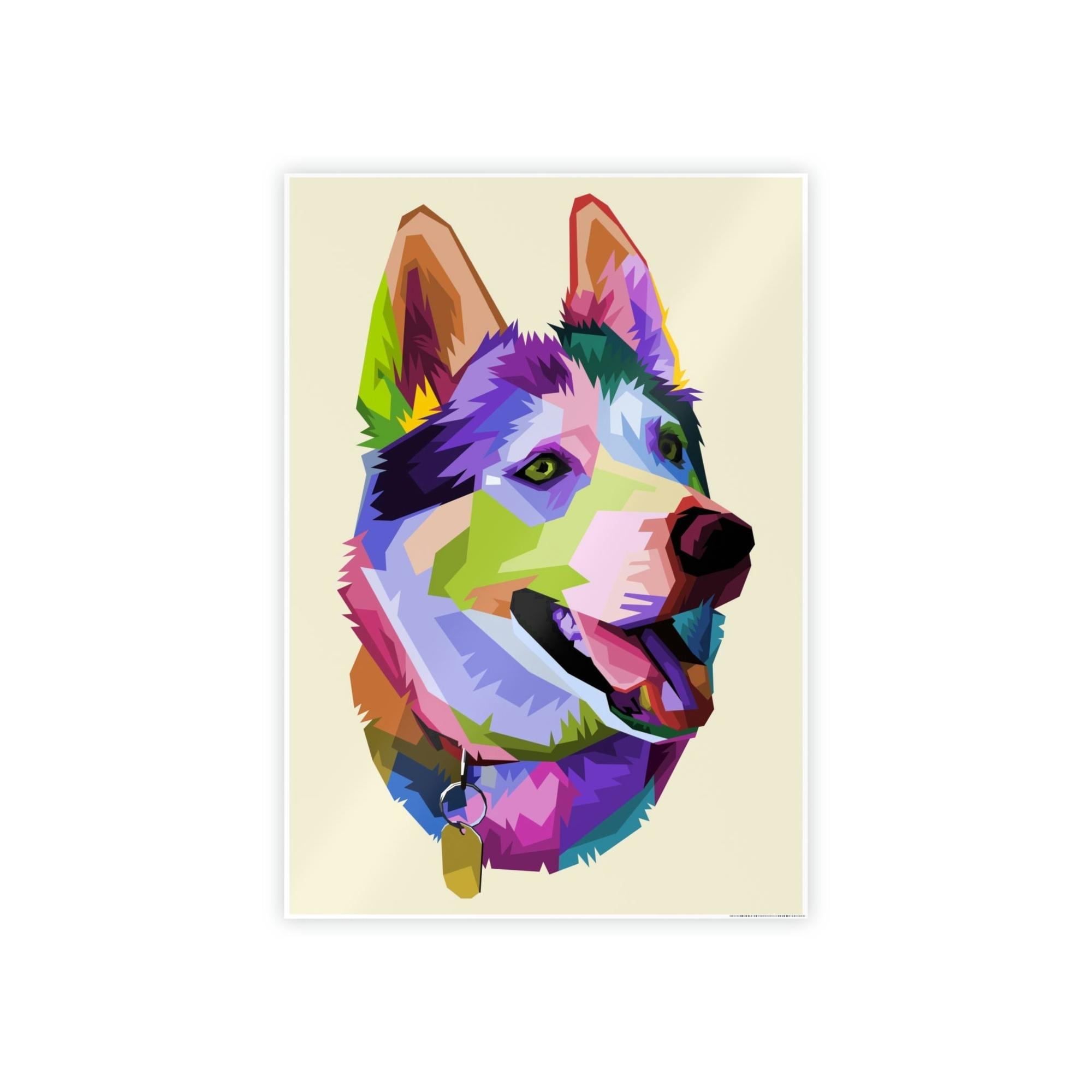 Dogs Loyal Companion: Natural Canvas & Poster Wall Art of a Devoted Dog
