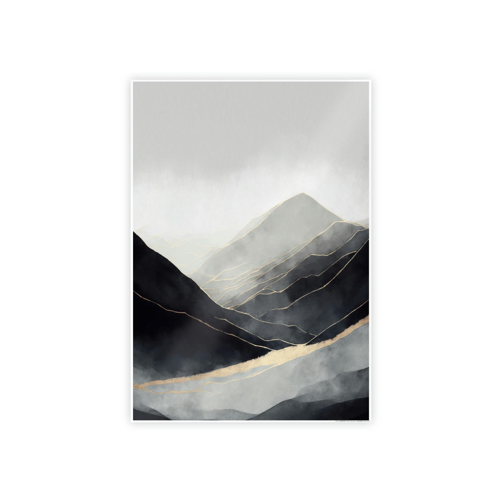 Abstract Landscape Abstract Nature: A Print on Canvas & Poster of a Bold Landscape