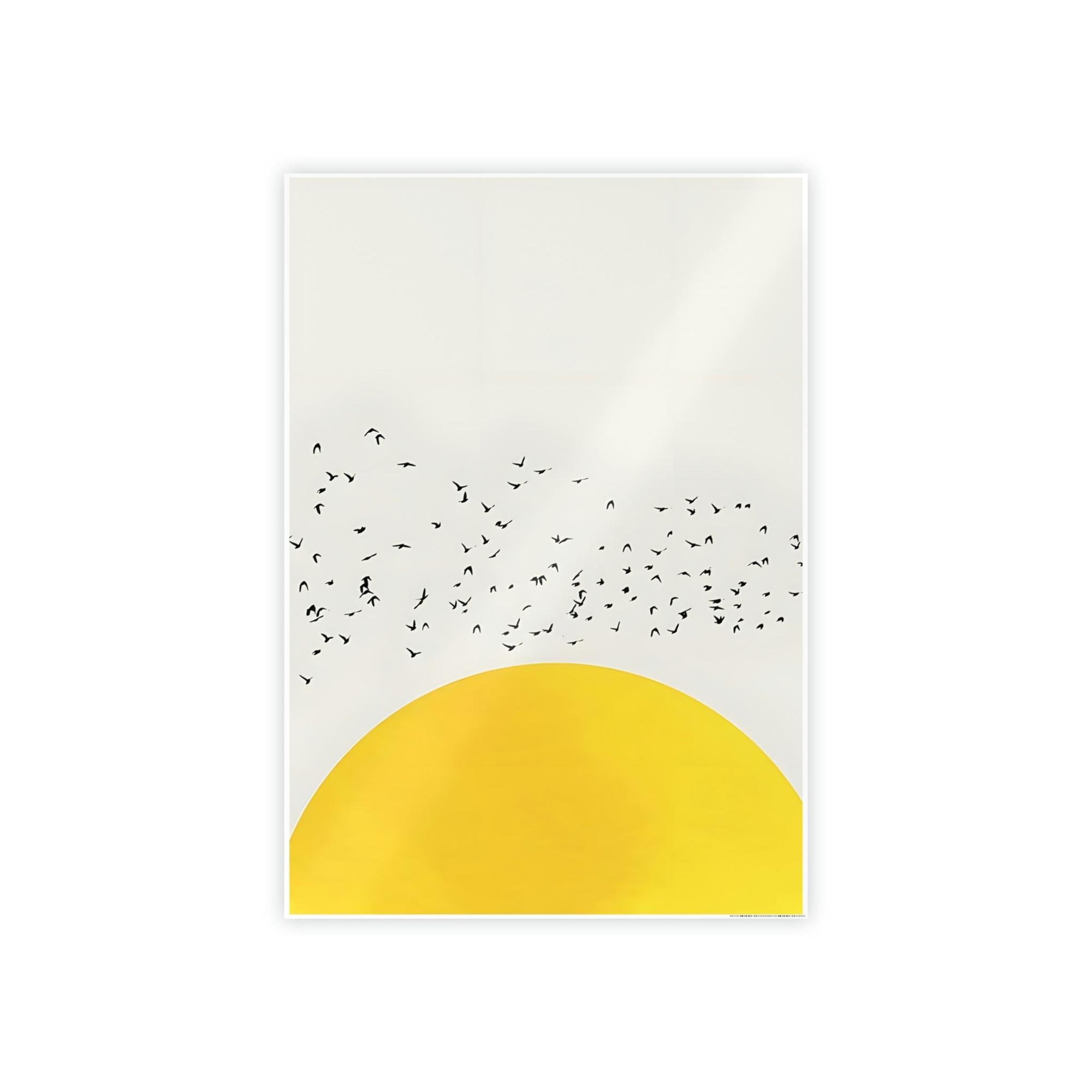 Yellow Yellow Symphony: An Elegant and Beautiful Canvas Art Print and Framed Poster of Yellow Color