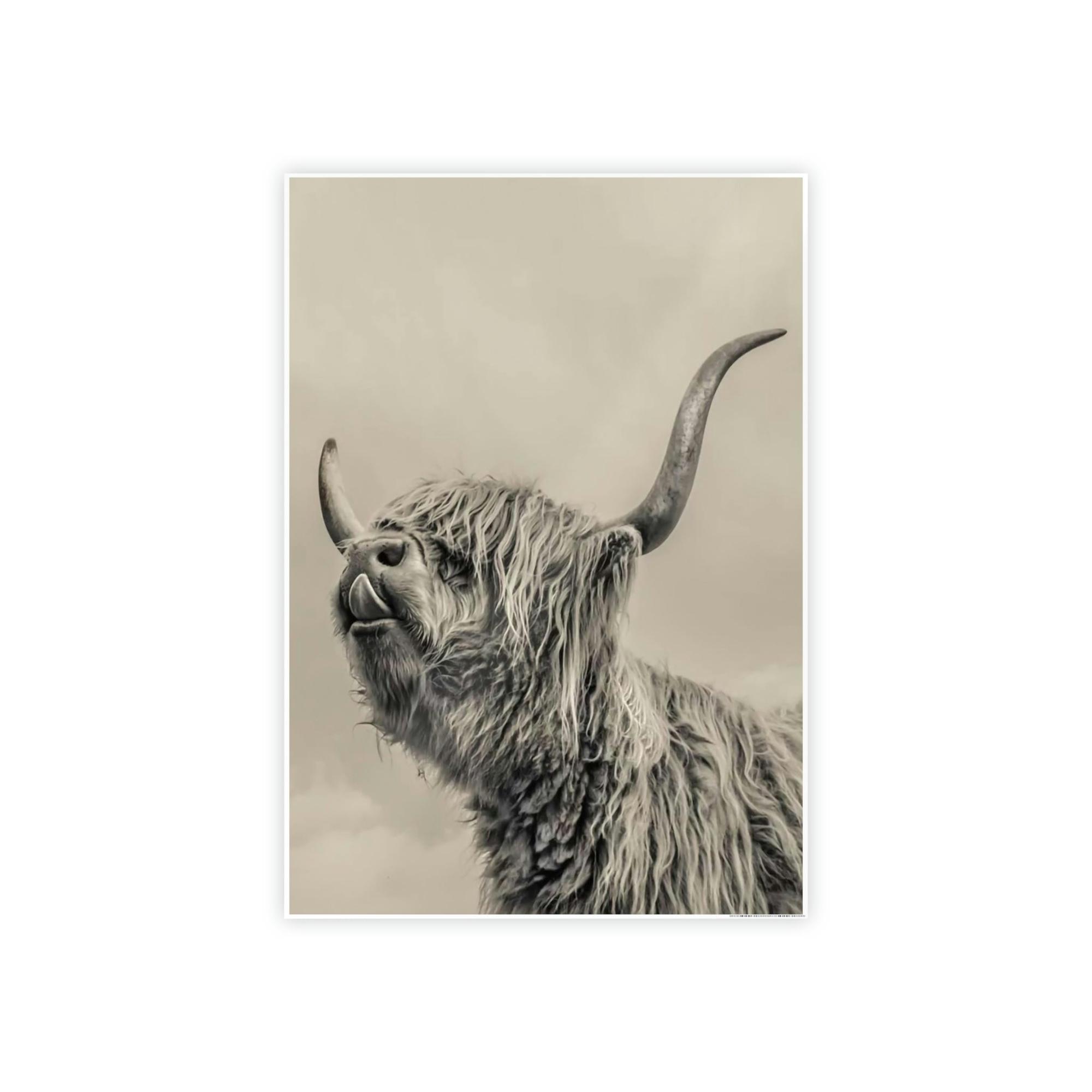 Highland Cow Highland Cow Canvas Wall Art | Wool Cattle | Art Canvas — Pixoram