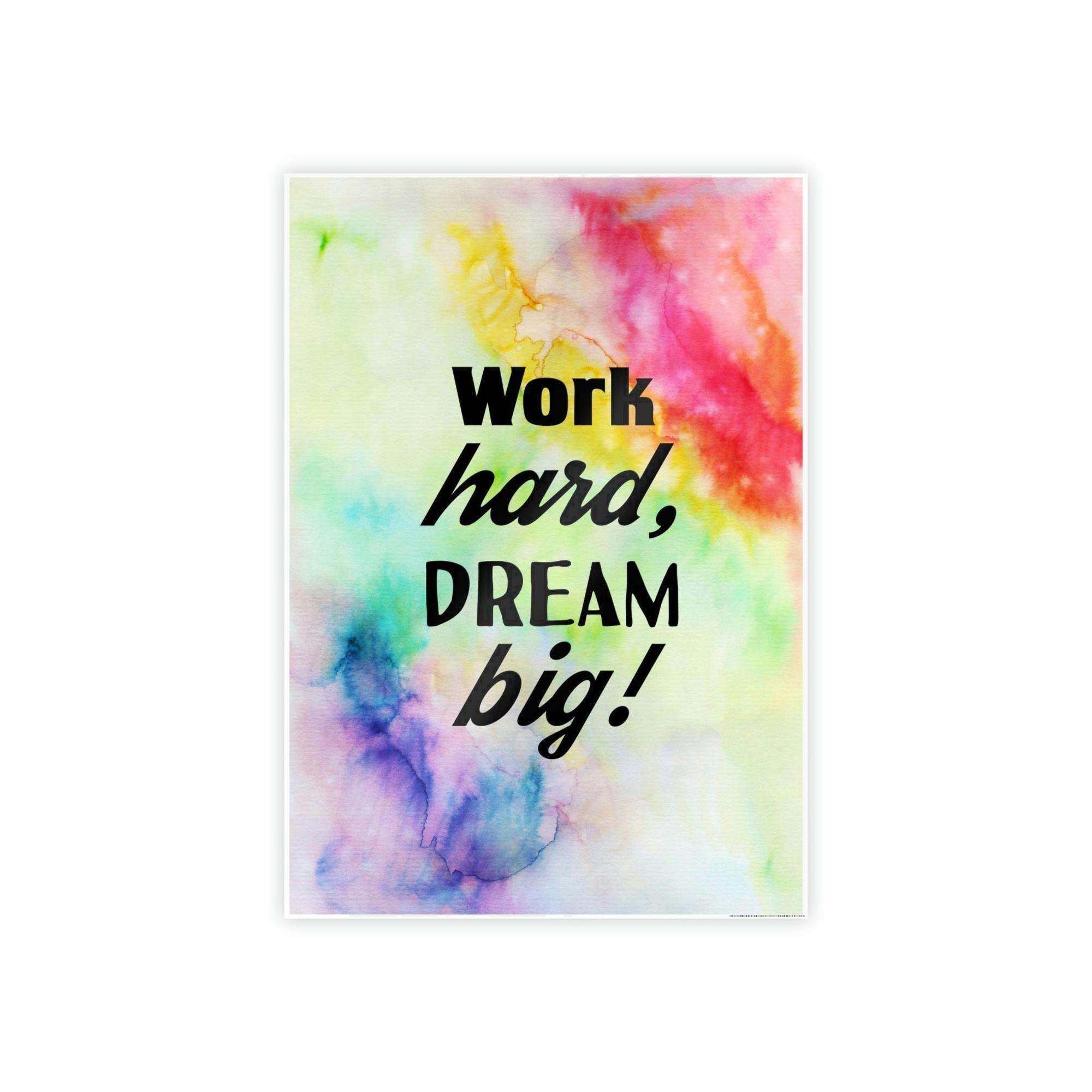 Motivational Art Frame Your Dreams: Motivational Art on Framed Canvas