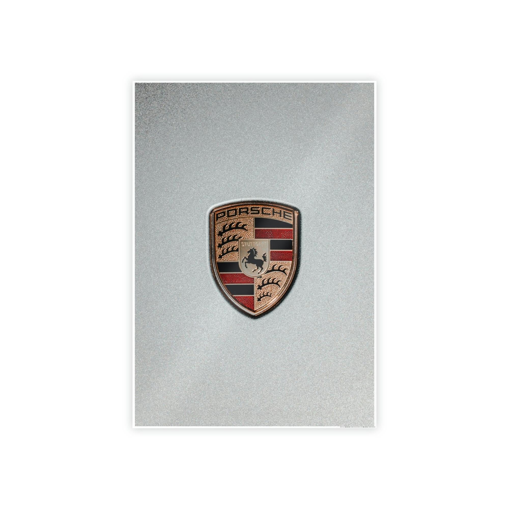 Porsche Timeless Porsche Logo: A Stunning Art Piece on Natural Canvas & Poster