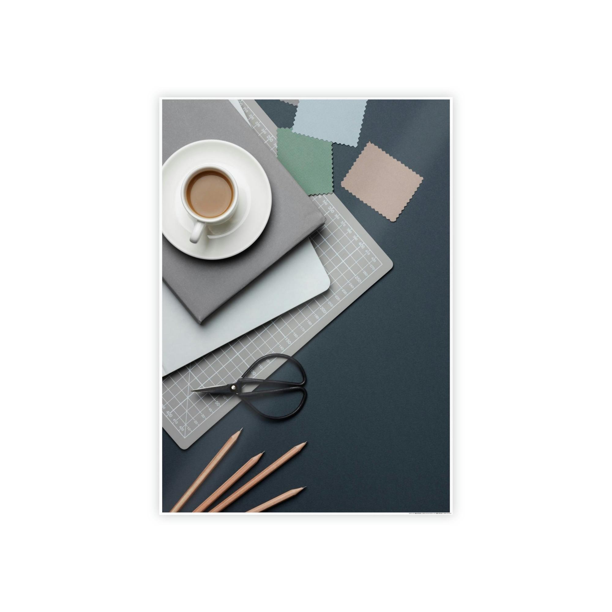 For Office Intellectual Stimulation: Artistic Canvas and Print with Scientific Elements