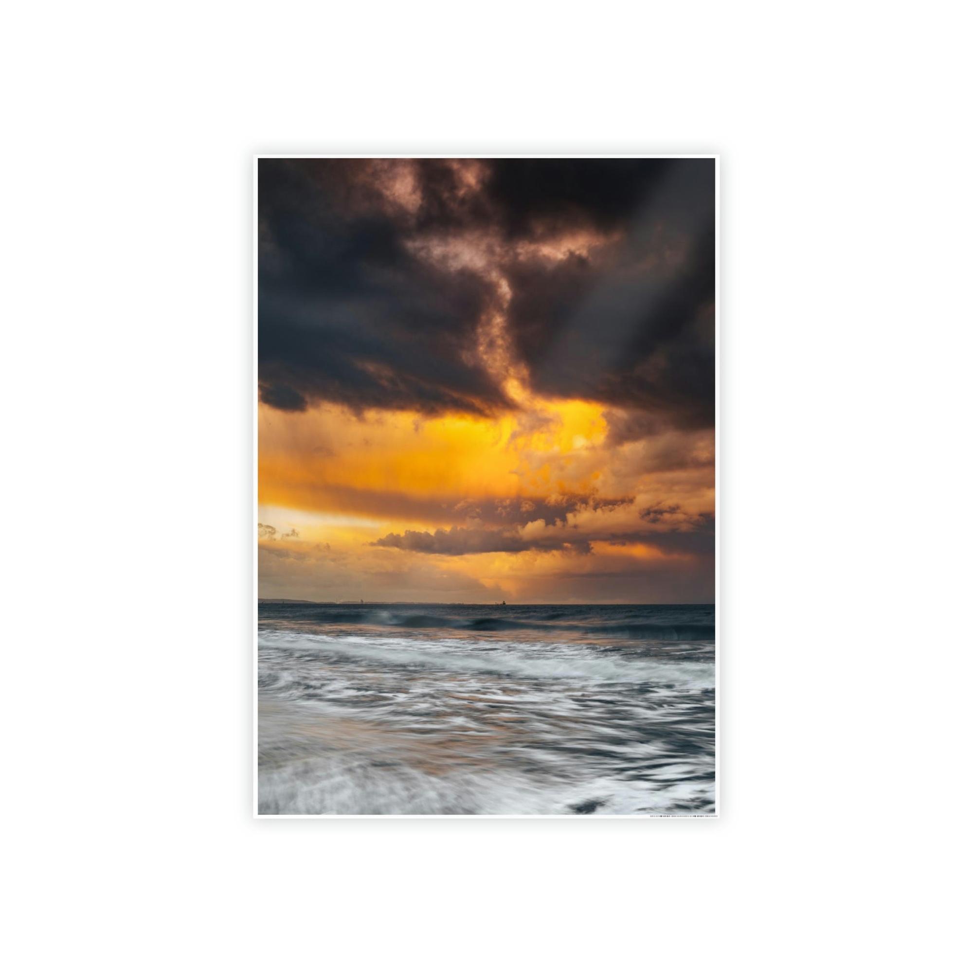 Beaches Ocean Waves: Natural Canvas Print of Beach Landscape