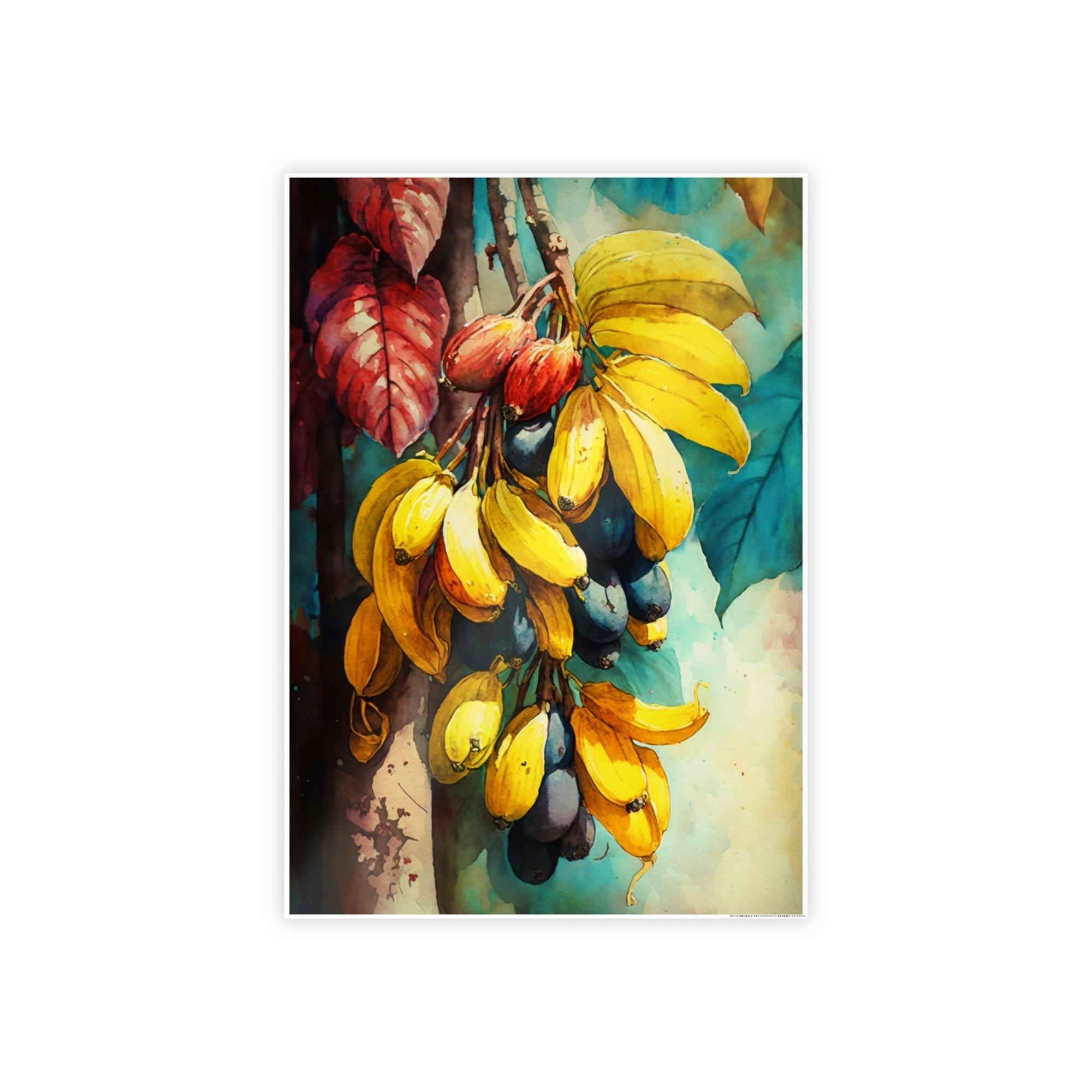 Banana Trees Serenity in Nature: Wall Art of Majestic Banana Trees on Canvas & Posters