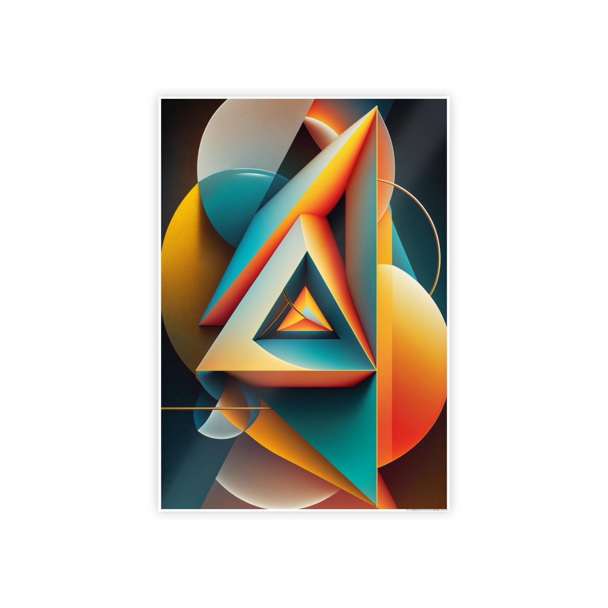 Geometric Bold Geometric Print: Canvas Art That Commands Attention