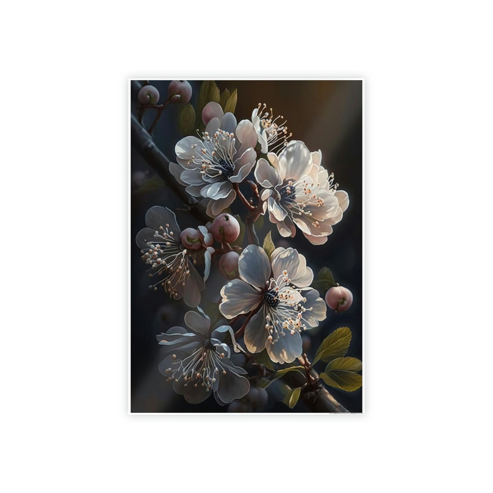 Cherry Blossoms Graceful Charm: Cherry Blossoms on High-Quality Print